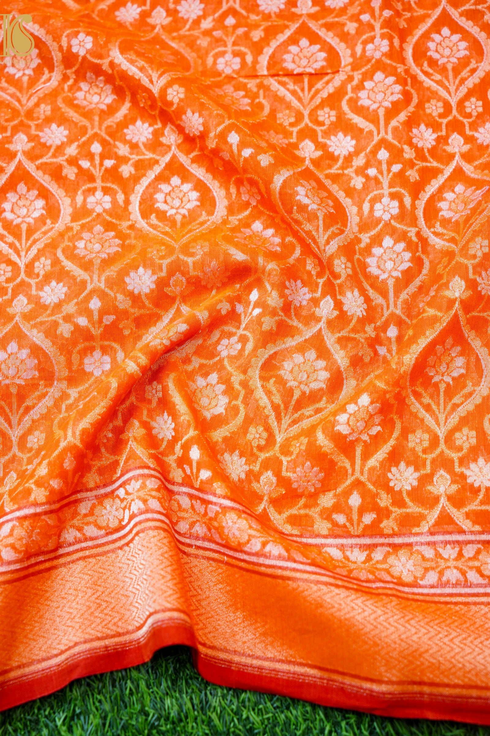 Banarasi Cotton Handloom Jamdani Ektara Saree