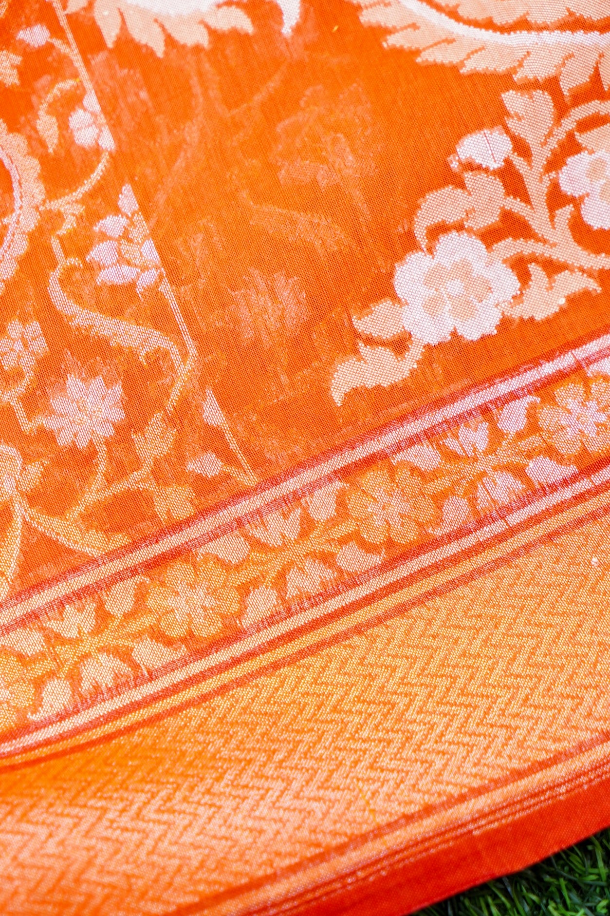 Banarasi Cotton Handloom Jamdani Ektara Saree