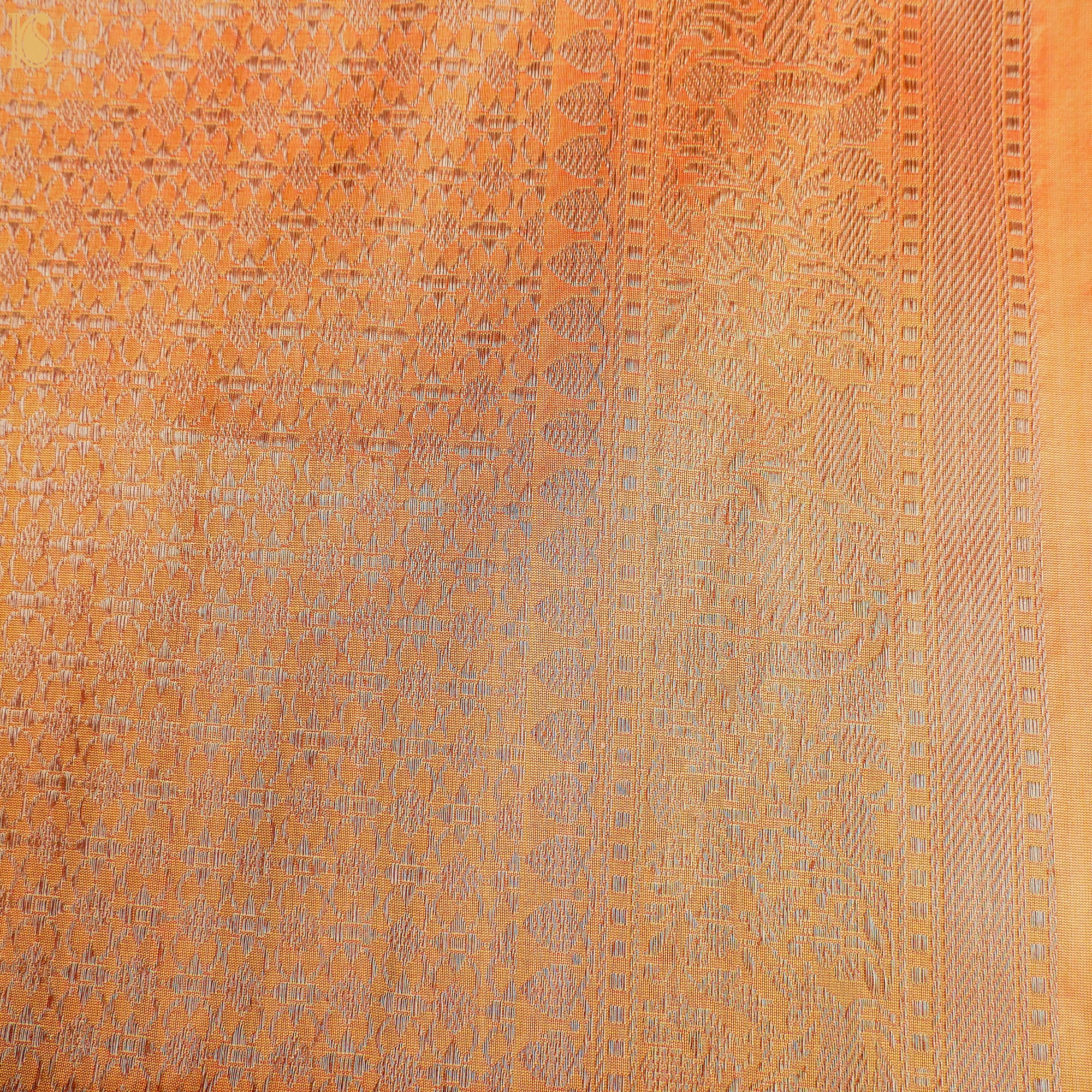 Handloom Katan Silk Banarasi Shikargah Multi Meena Saree - Khinkhwab