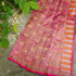 Cerise Pink Pure Katan Silk Handloom Banarasi Jamawar Tanchoi Saree - Khinkhwab