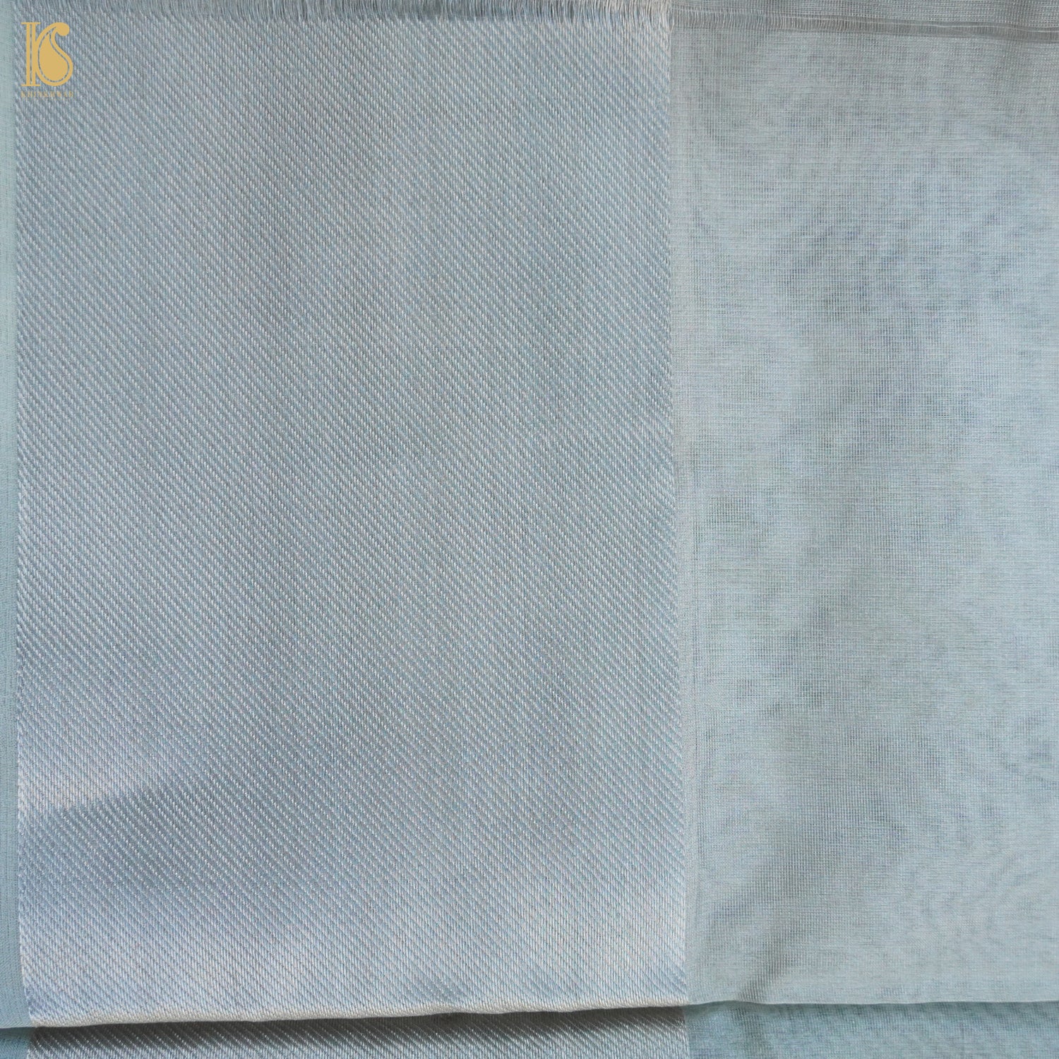 Silver Pure Tissue Silk Handwoven Banarasi Saree - Khinkhwab