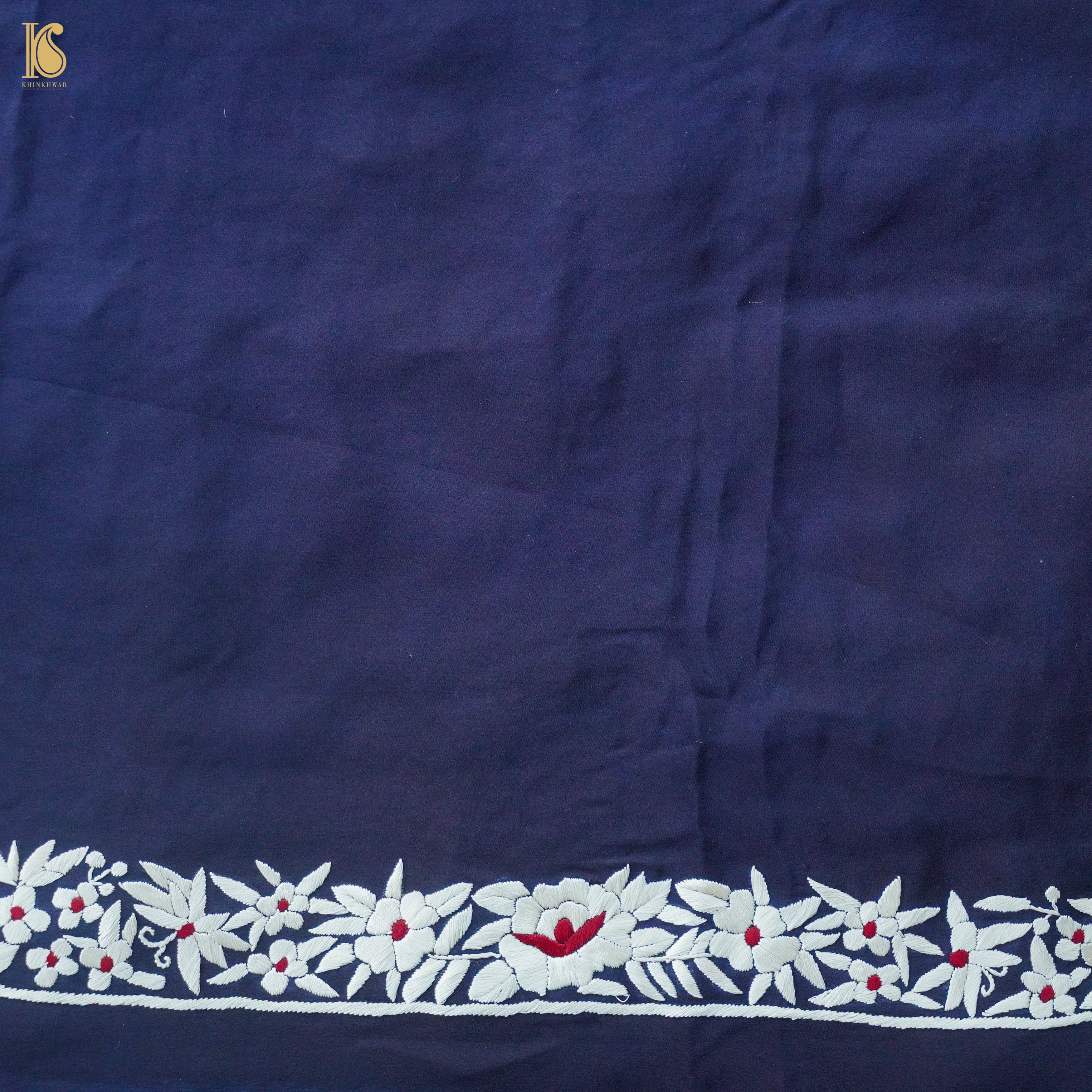 Parsi Gara Pure Crepe Jacket Fabric