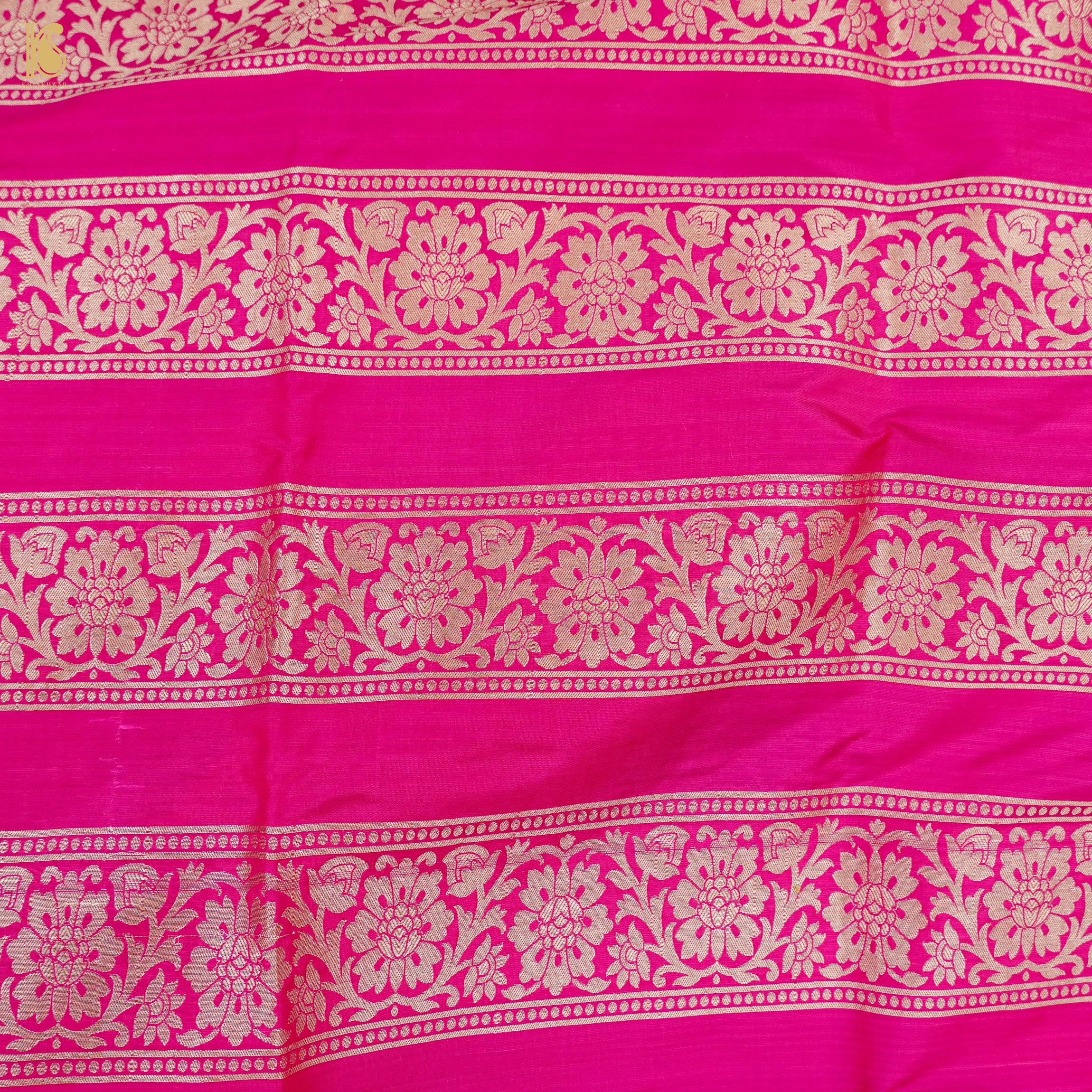 Pink Pure Katan Silk Handloom Banarasi Kalidar Lehenga - Khinkhwab