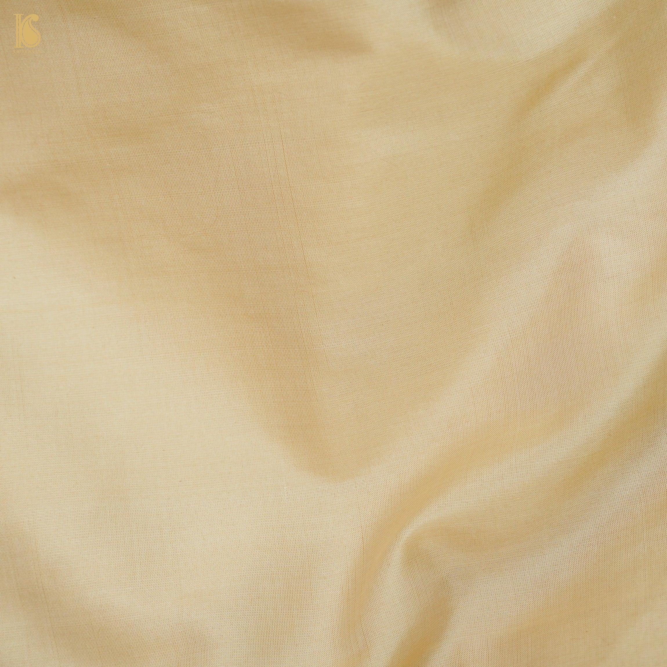 Beige Handloom Pure Katan Silk Pink Banarasi Suit & Dupatta Set - Khinkhwab