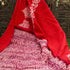 Red Pure Mul Cotton Shibori Saree - Khinkhwab