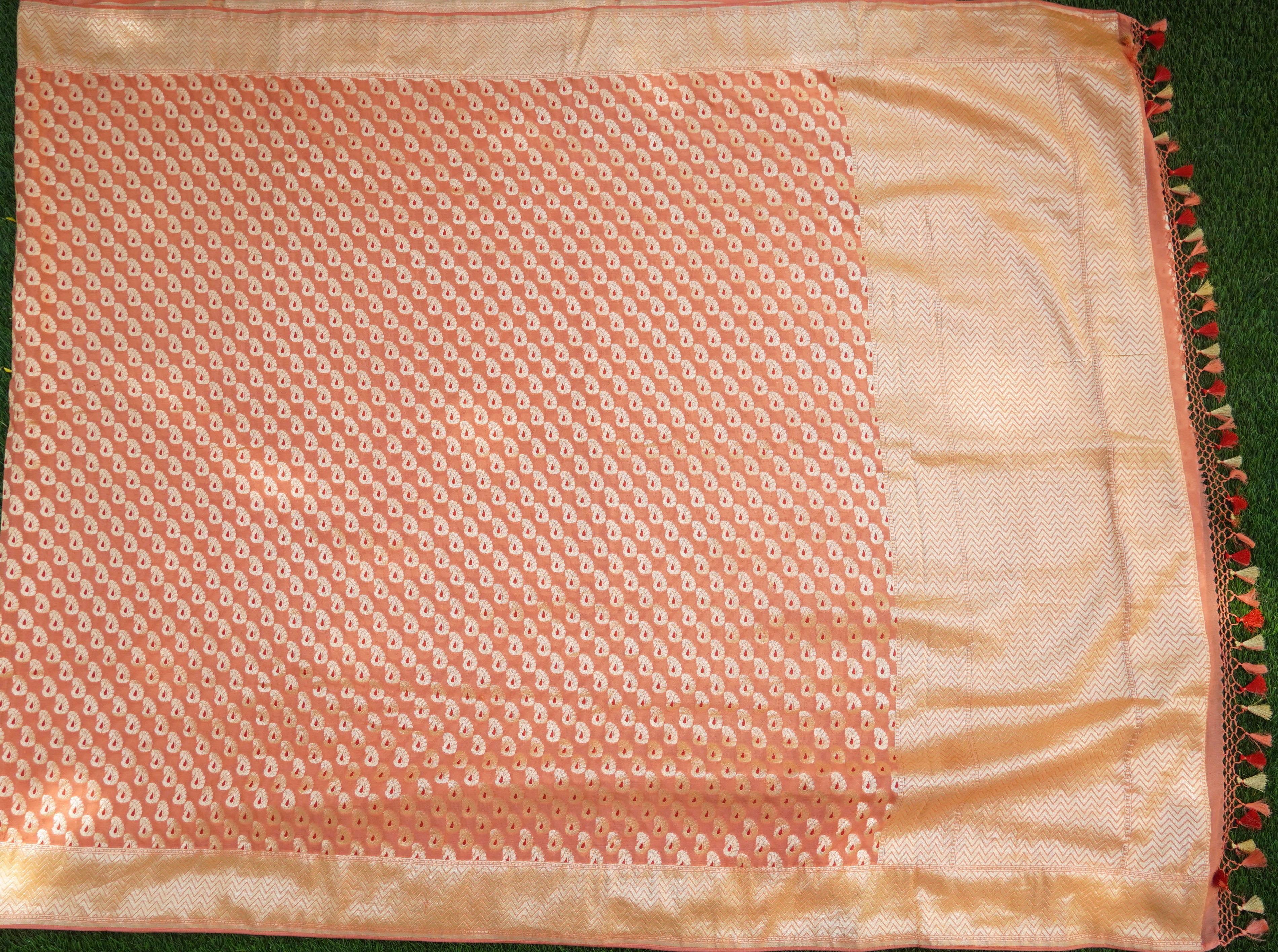 Pure Georgette Handloom Banarasi Saree - Khinkhwab