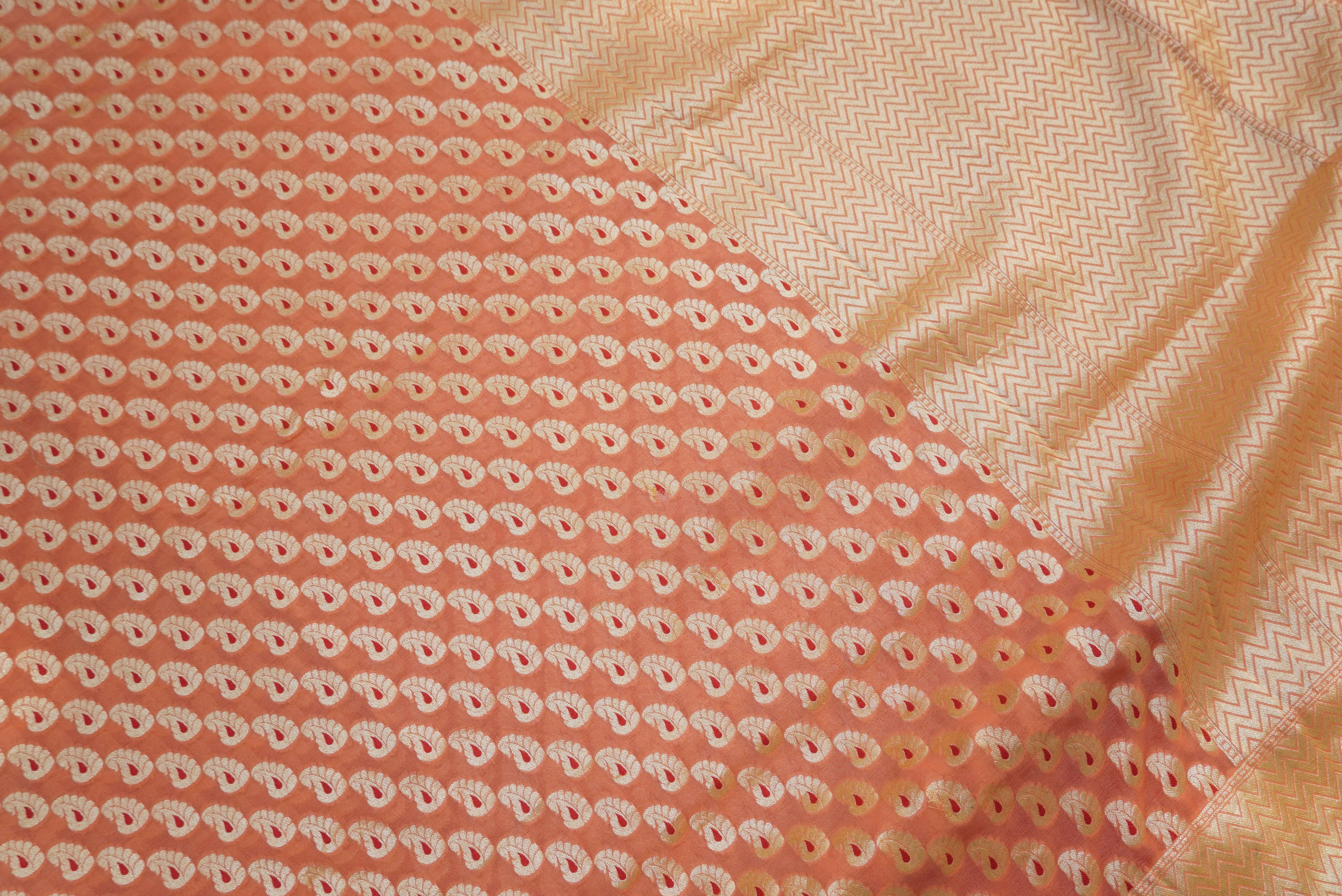 Pure Georgette Handloom Banarasi Saree - Khinkhwab