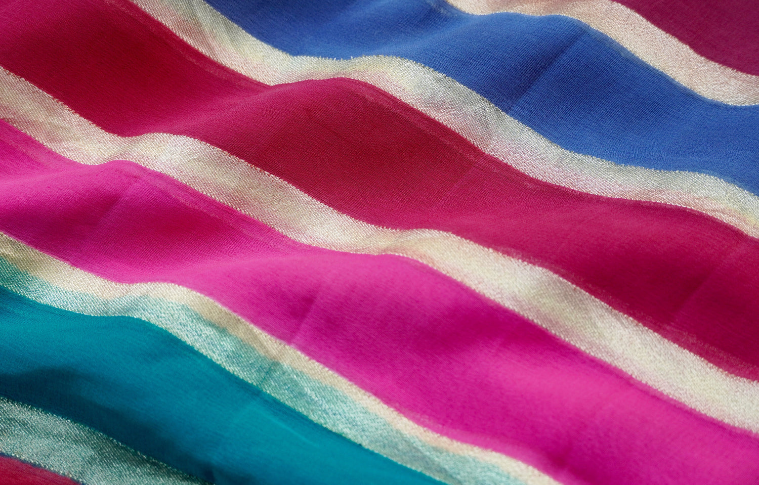 Rangkat Pure Georgette Handloom Banarasi Dupatta - Khinkhwab