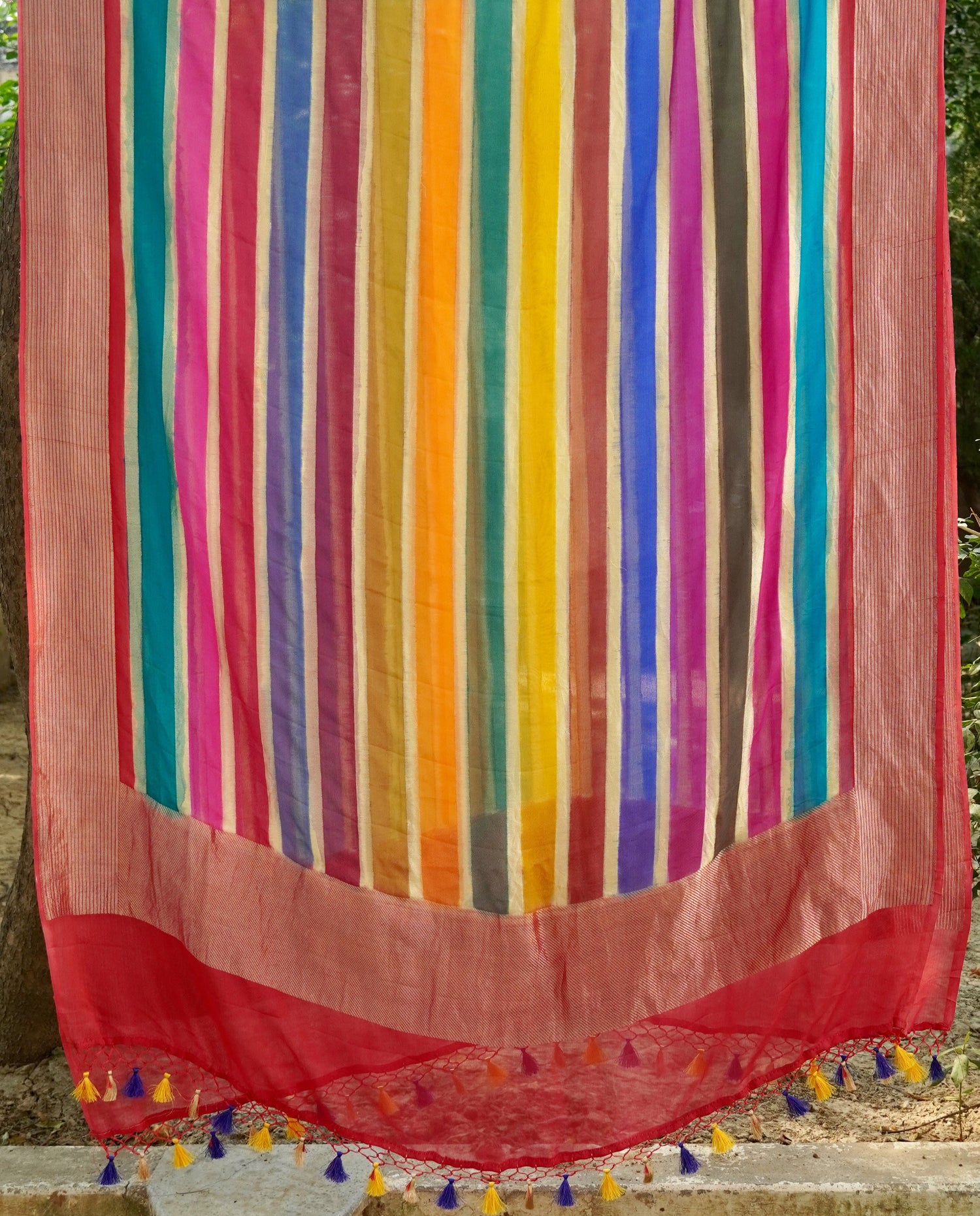 Rangkat Pure Georgette Handloom Banarasi Dupatta - Khinkhwab