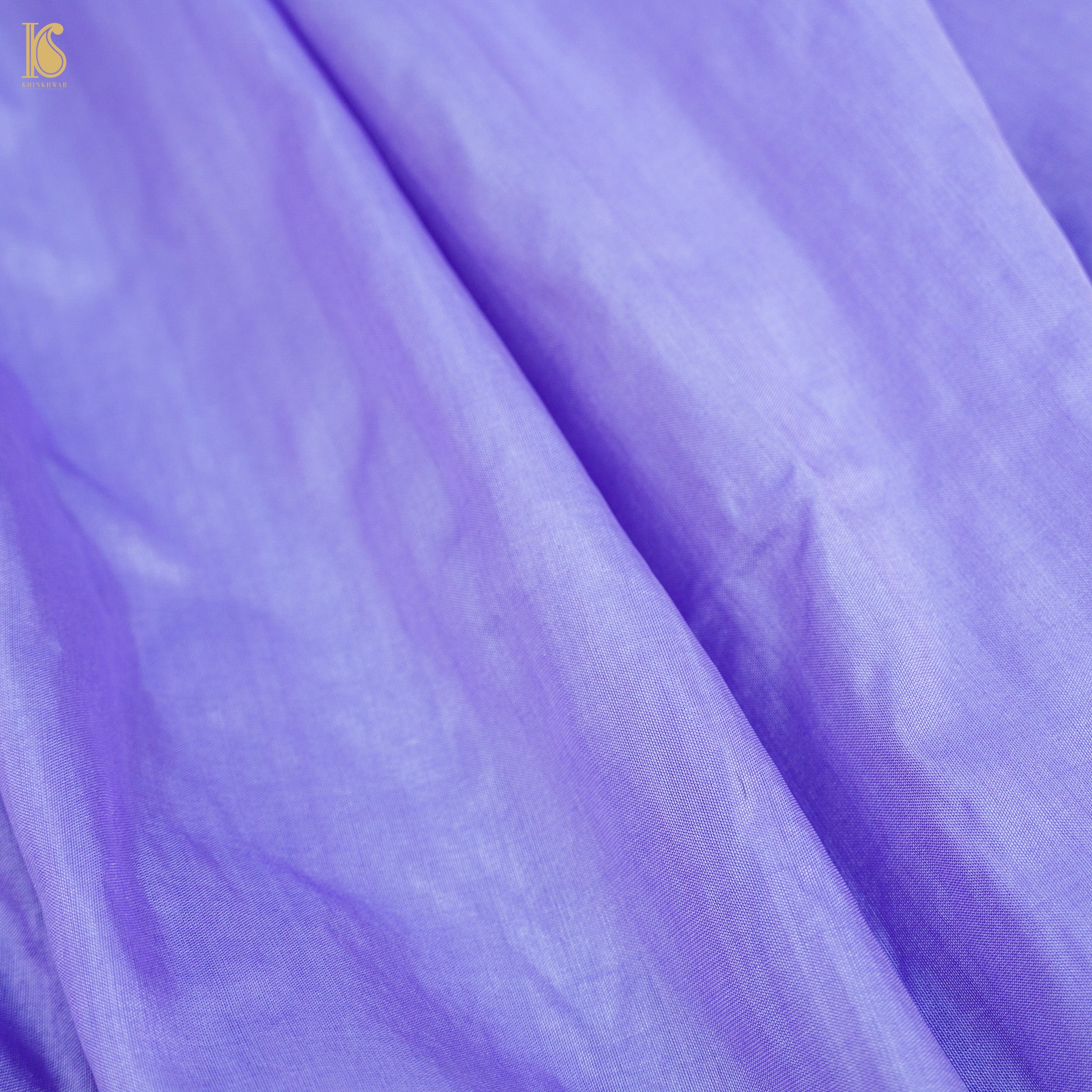 Portage Blue Handloom Pure Katan Silk Banarasi Suit & Dupatta Set - Khinkhwab
