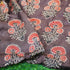 Brown Hand Block Ajrakh Modal Silk Fabric - Khinkhwab