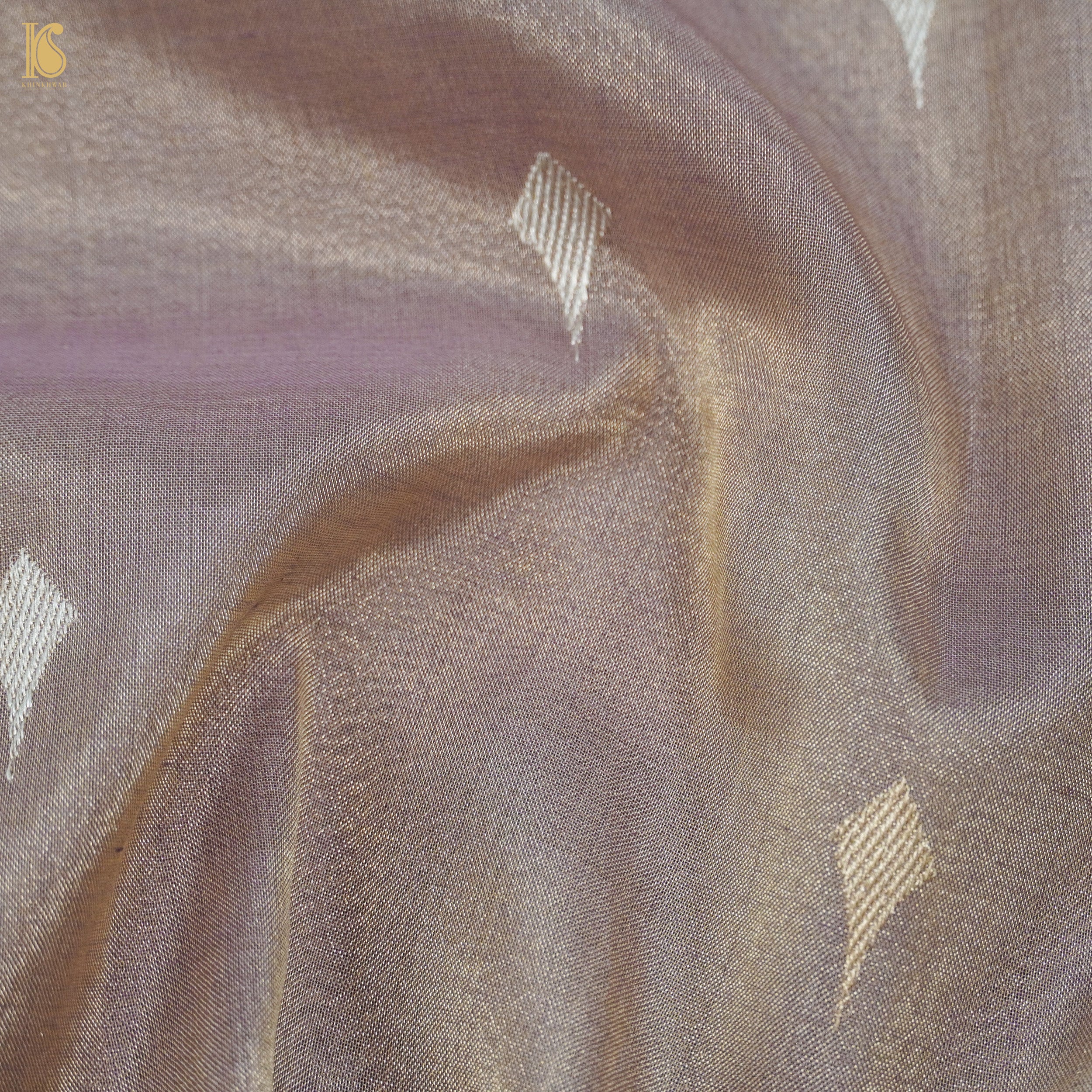 Martini Brown Pure Cotton By Tissue Handloom Banarasi Saree - Khinkhwab