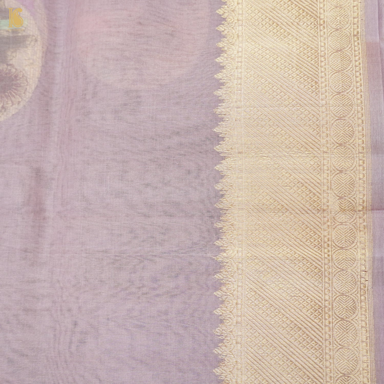 Pure Kora Silk Handloom Shikargah Banarasi Kadhua Saree - Khinkhwab