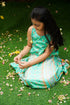 Blue Pure Raw Silk Kids Stitched Lehenga Set - Khinkhwab