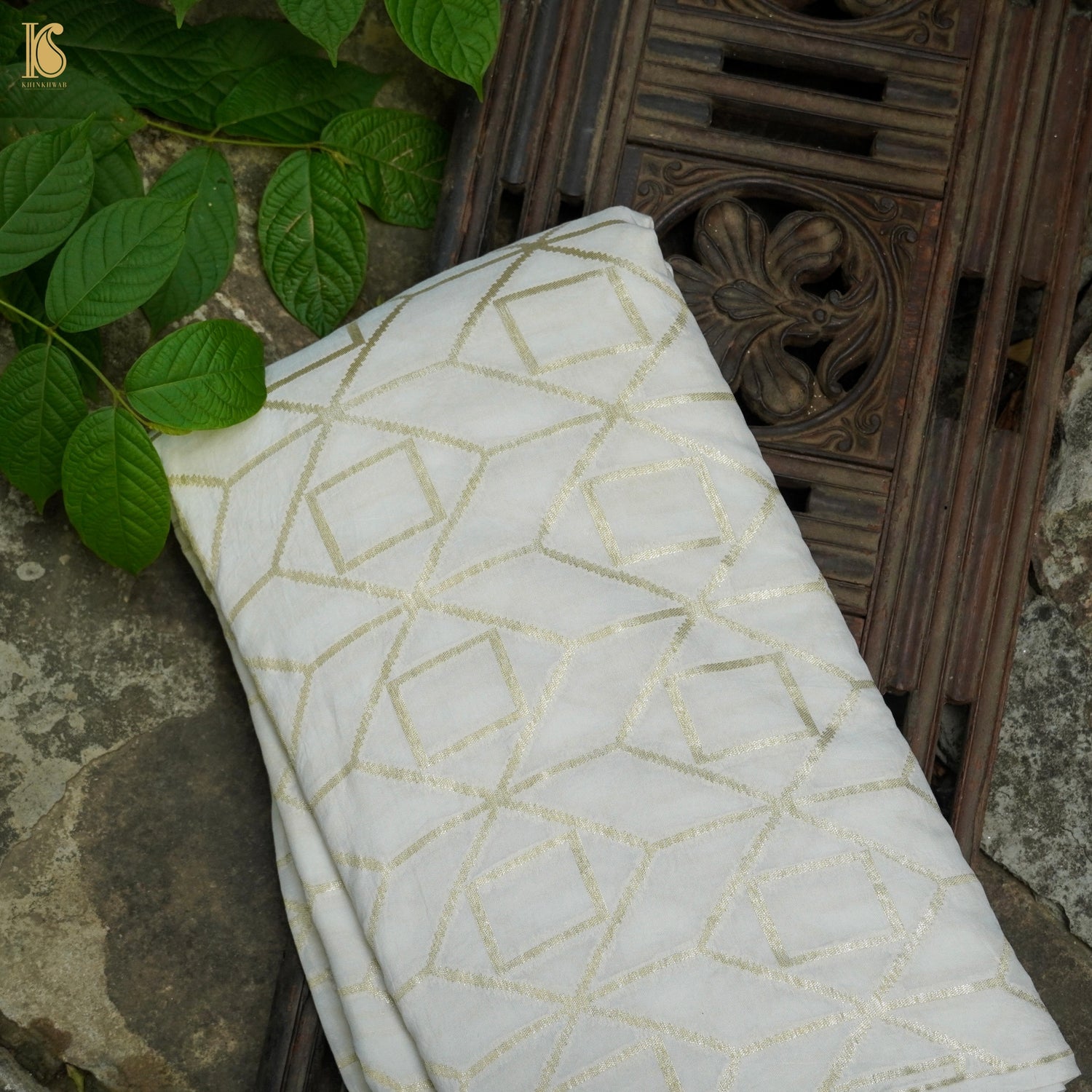 Pure Chiniya Silk Handloom Banarasi Fabric - Khinkhwab