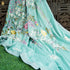Monte Carlo Green Handcrafted Parsi Gara Pure Crepe Dupatta - Khinkhwab