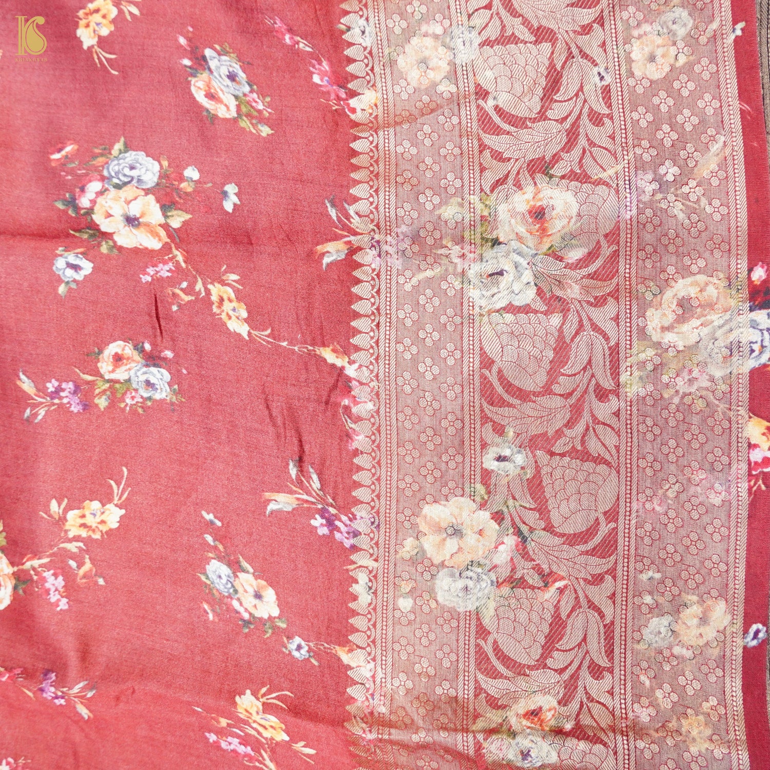 Organza Silk Print Saree