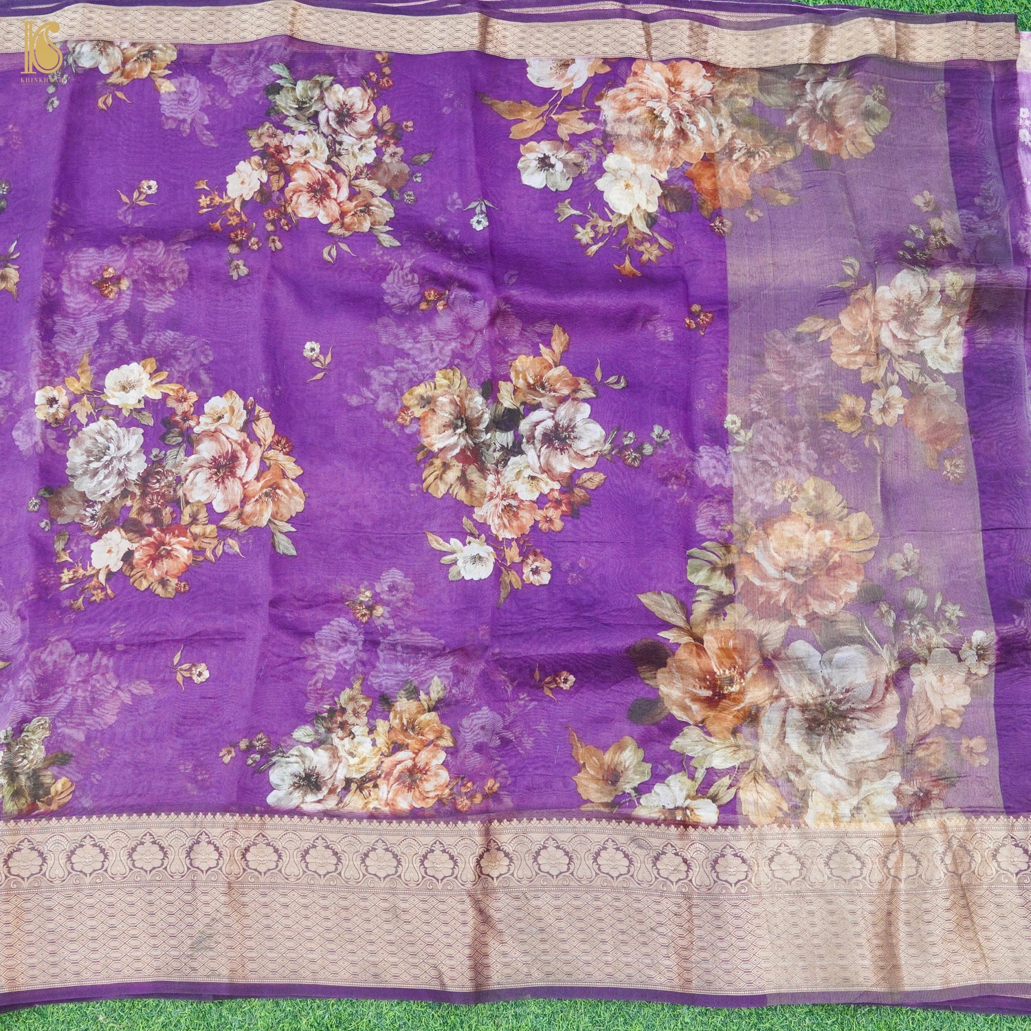 Organza Silk Print Saree