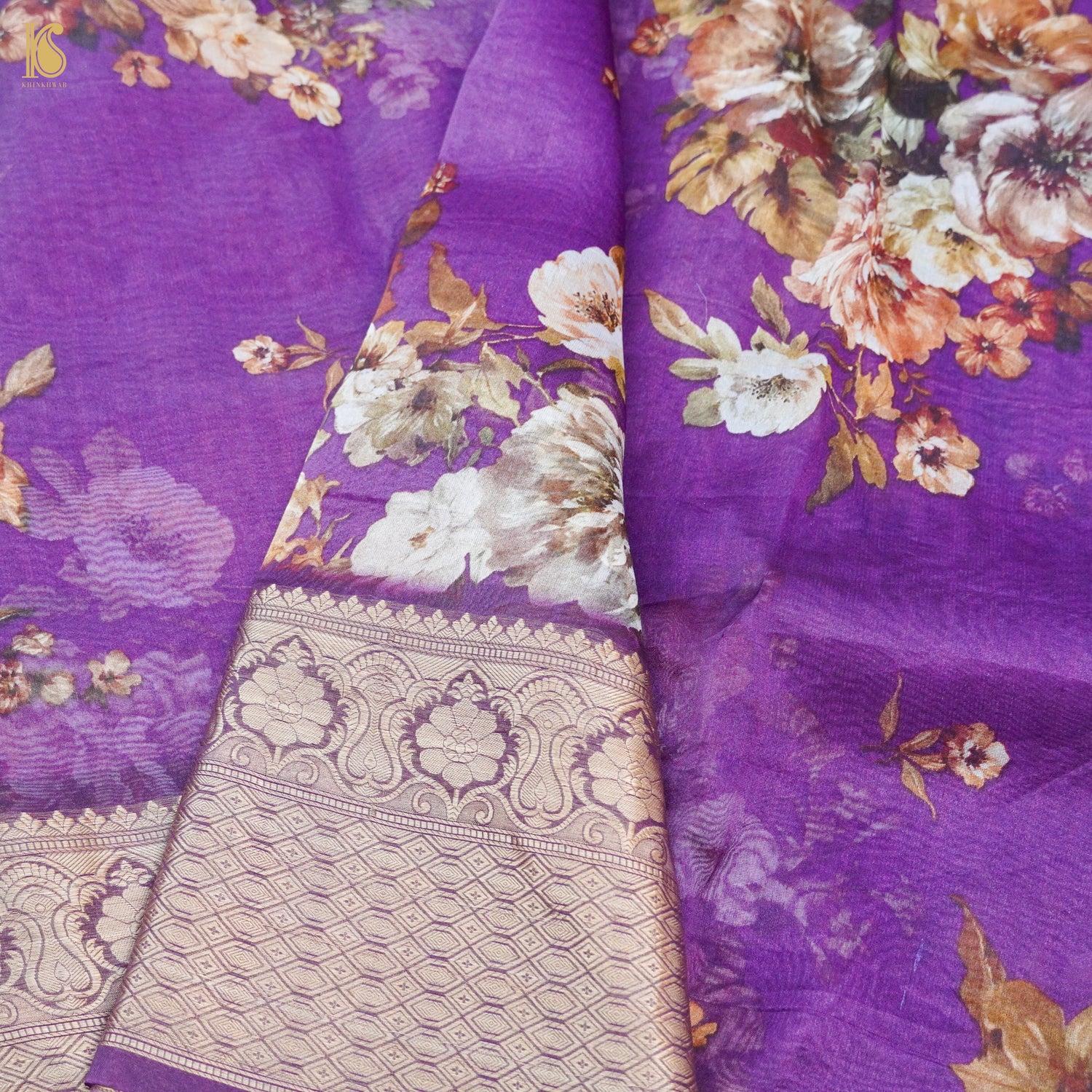Organza Silk Print Saree