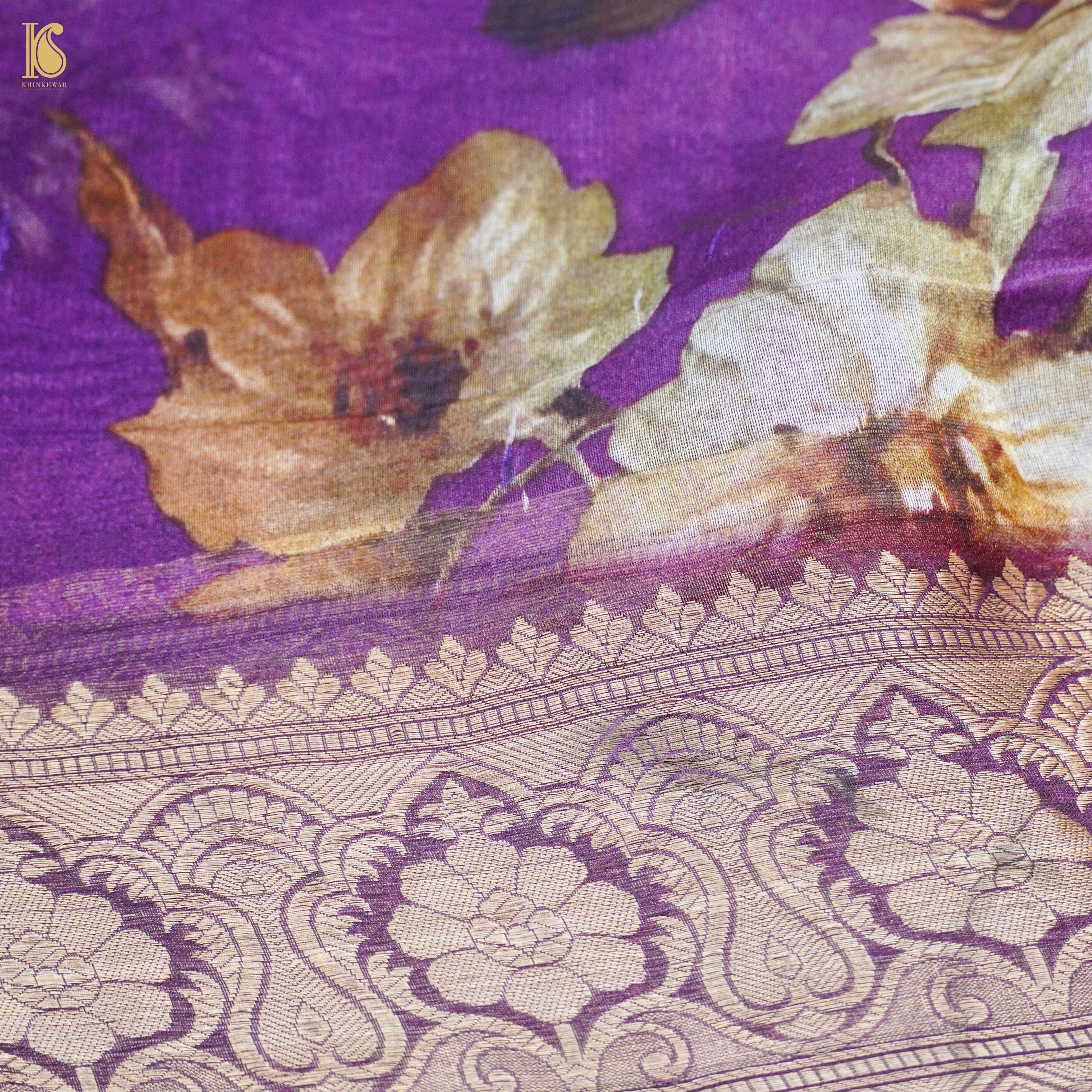 Organza Silk Print Saree