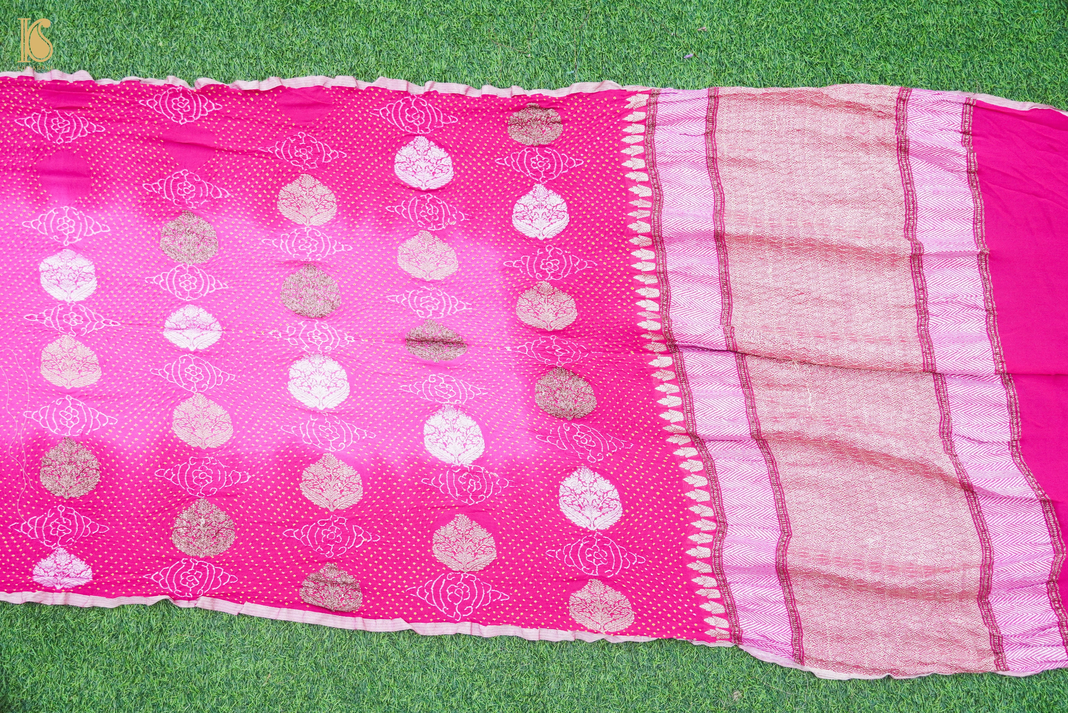 Banarasi Georgette Bandhani Saree