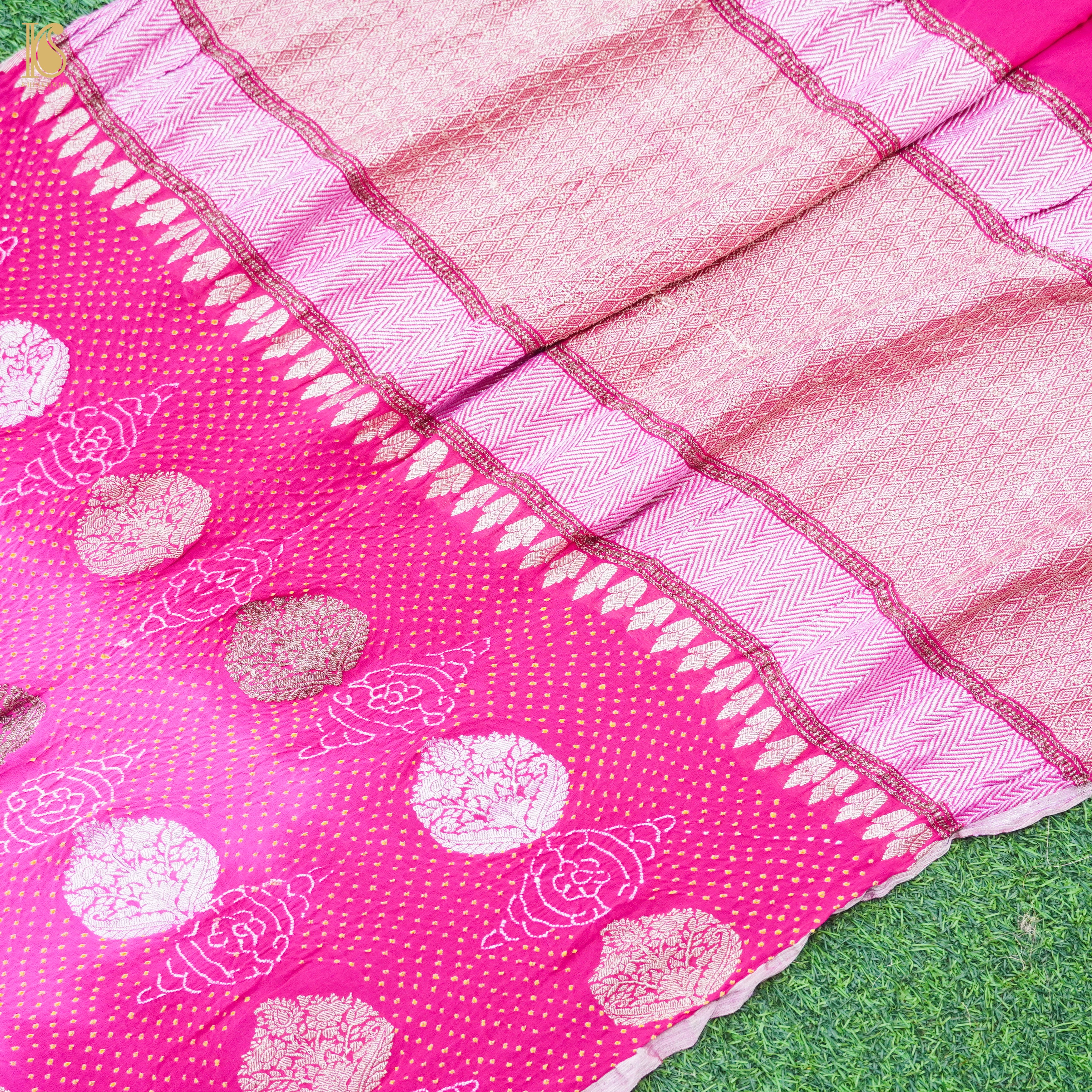 Banarasi Georgette Bandhani Saree
