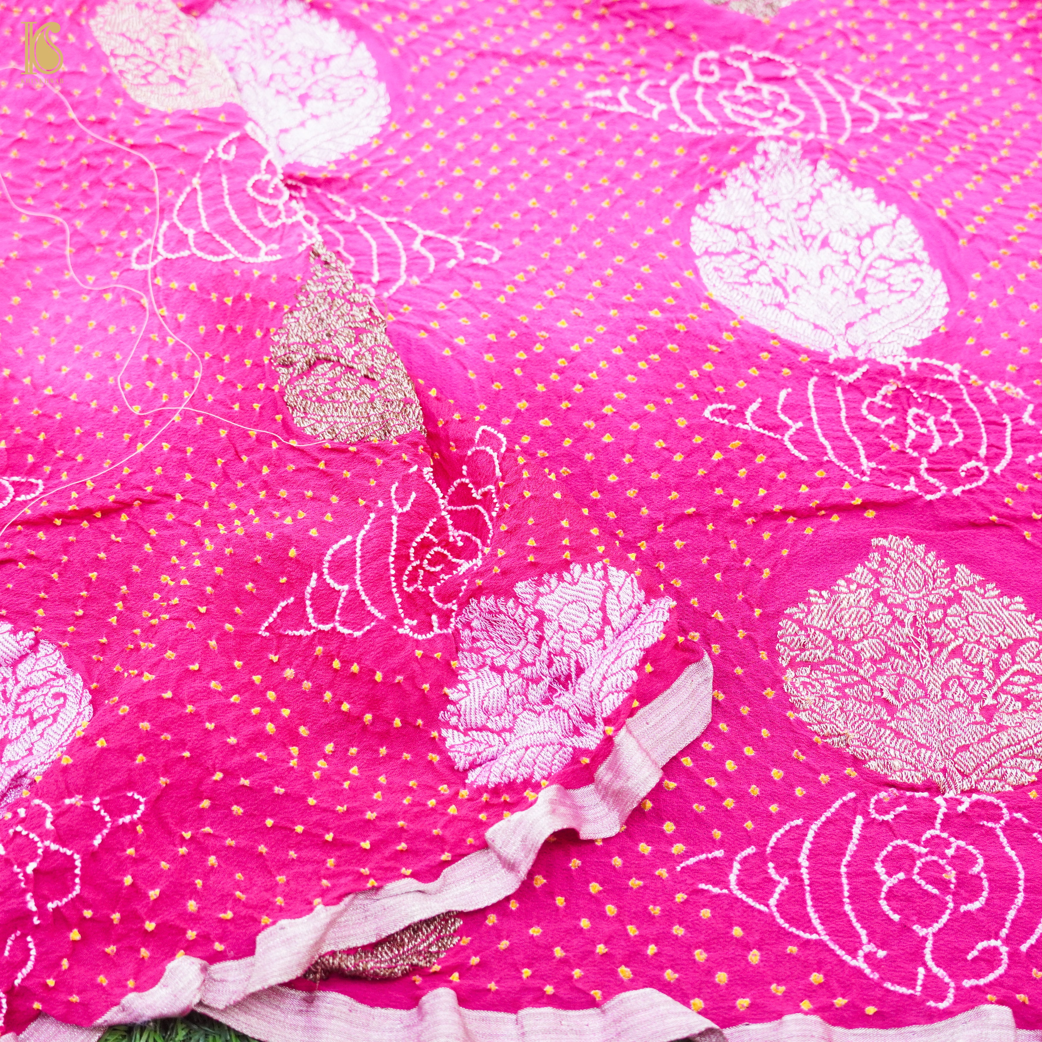 Banarasi Georgette Bandhani Saree