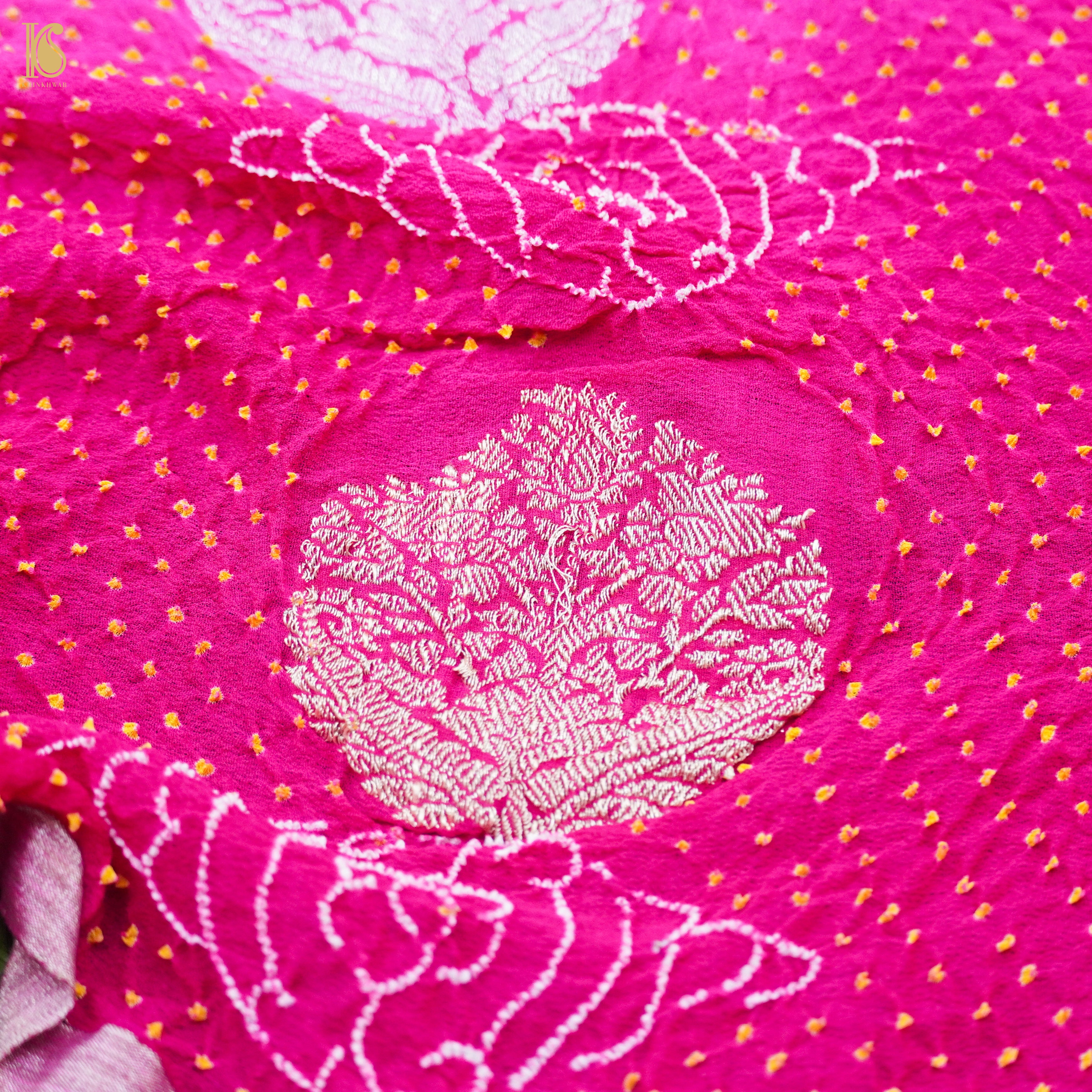 Banarasi Georgette Bandhani Saree
