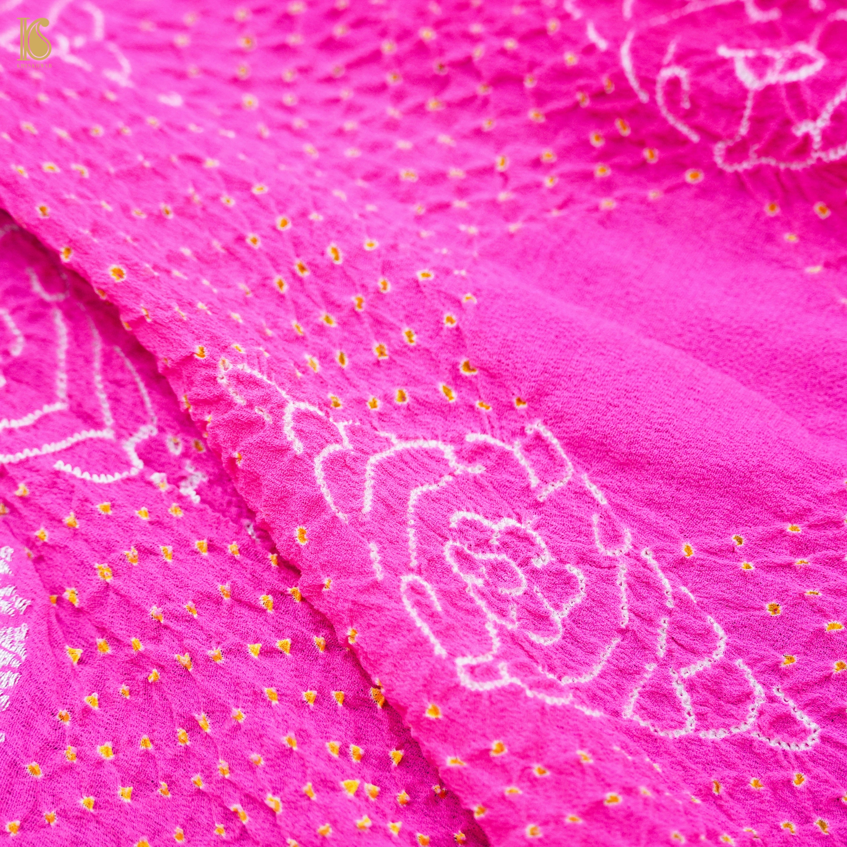Banarasi Georgette Bandhani Saree
