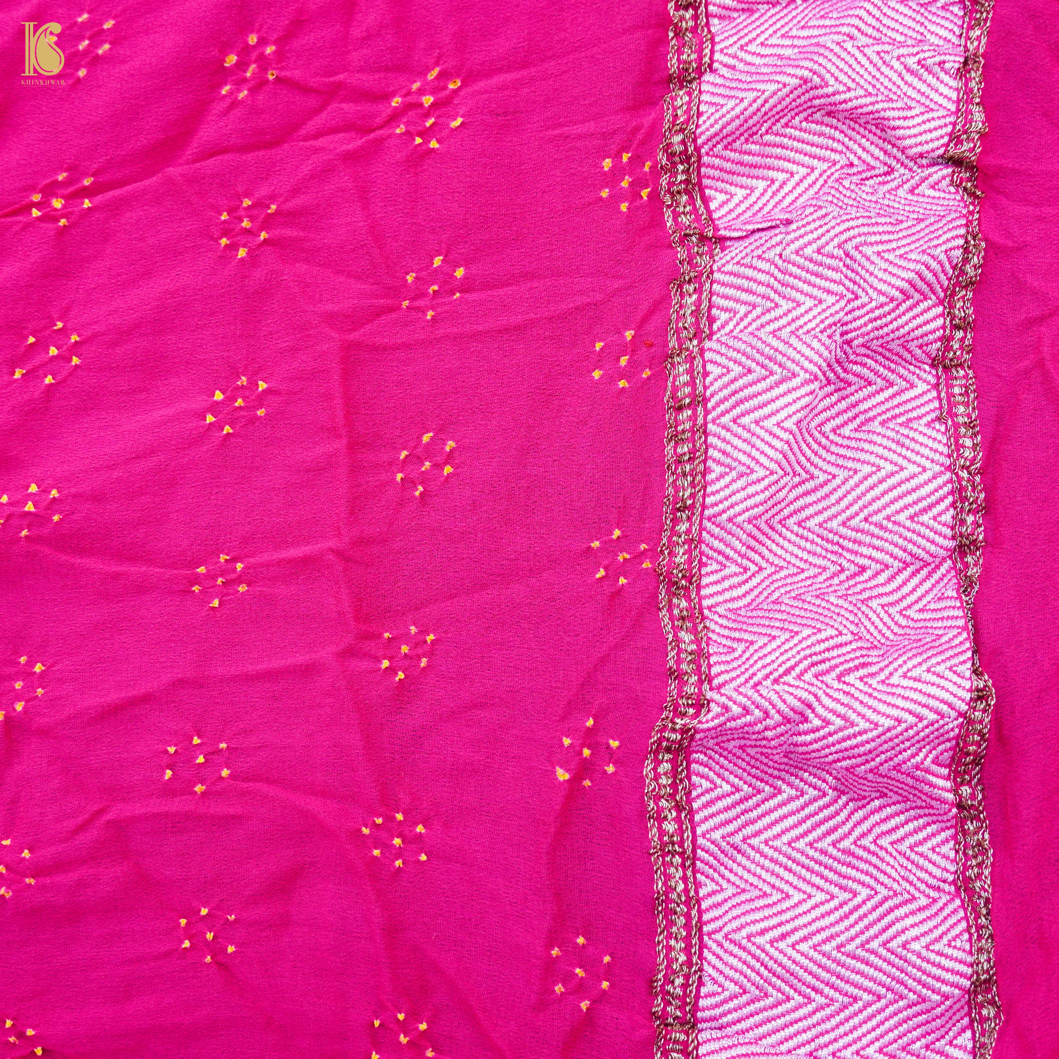 Banarasi Georgette Bandhani Saree