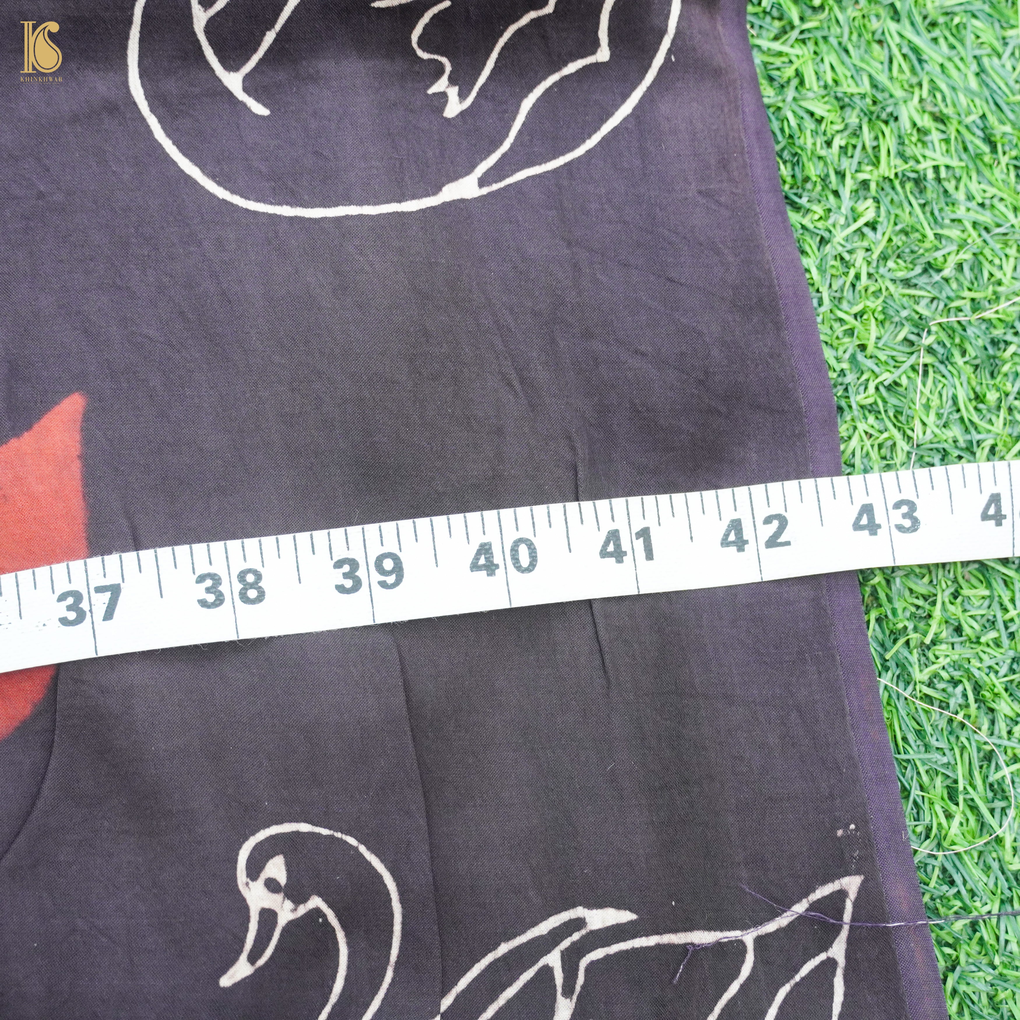 Pure Modal Silk Ajrakh Fabric
