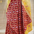 Red Handloom Banarasi Katan Silk Haathi Ghoda Saree - Khinkhwab