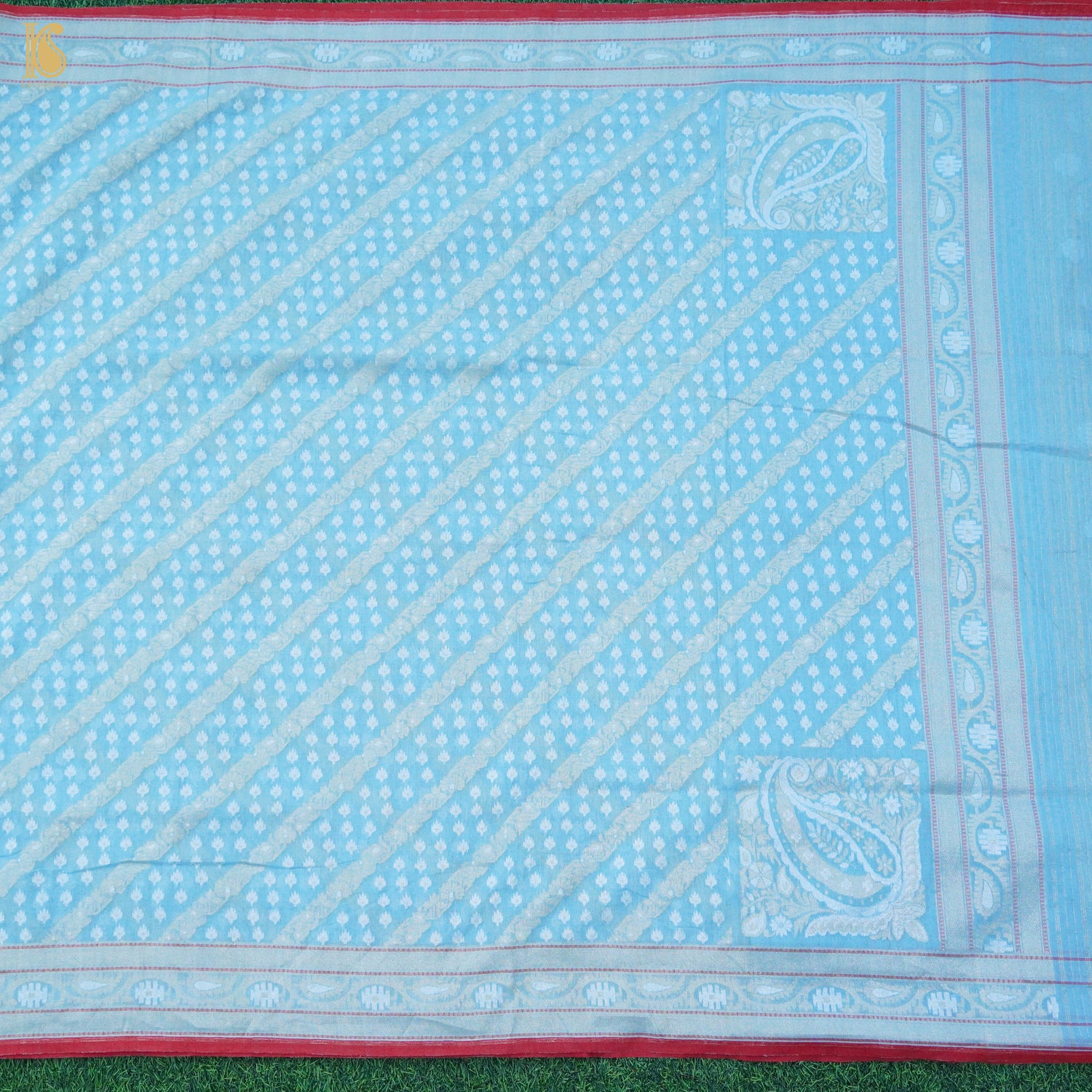 Banarasi Cotton Handloom Jamdani Ektara Saree