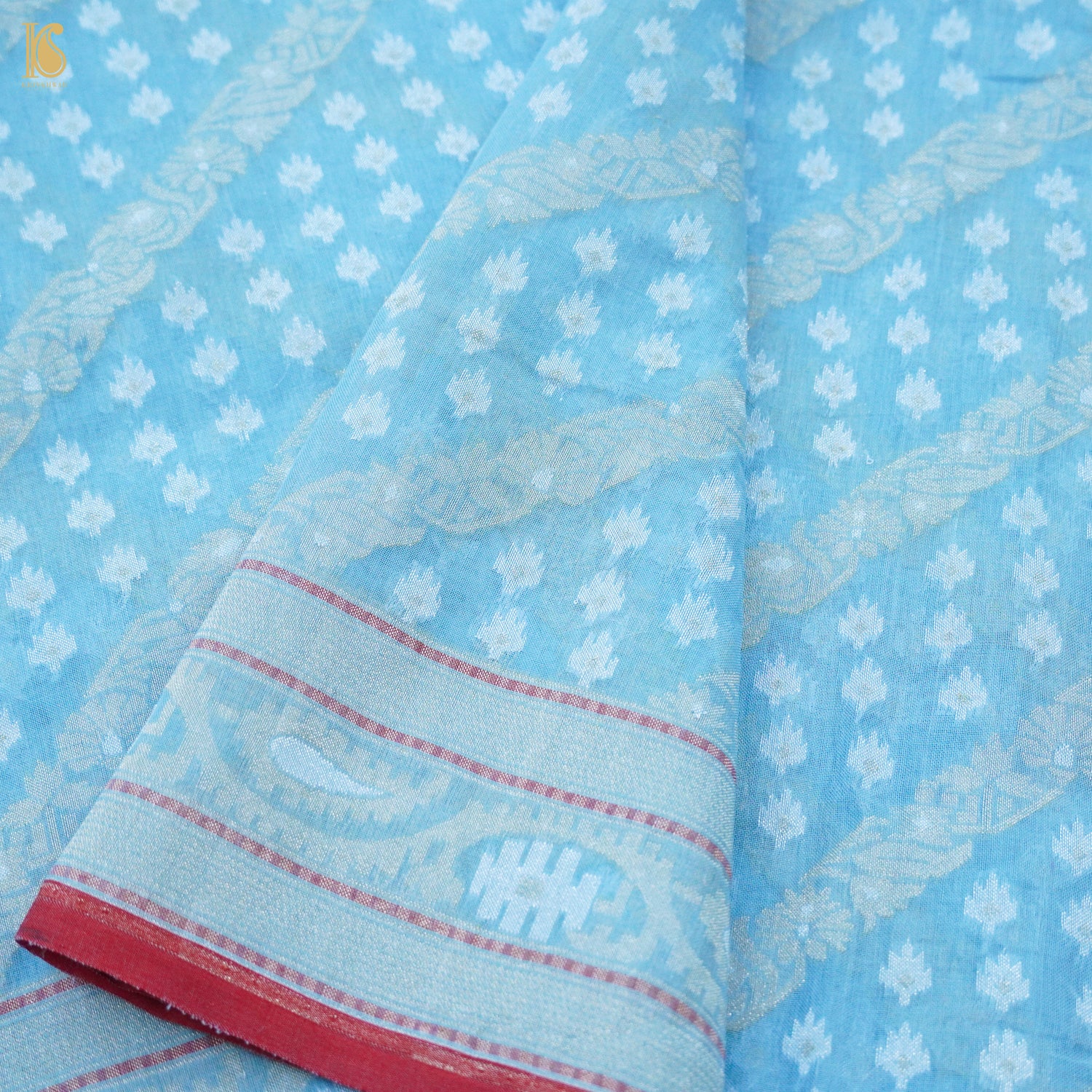 Banarasi Cotton Handloom Jamdani Ektara Saree