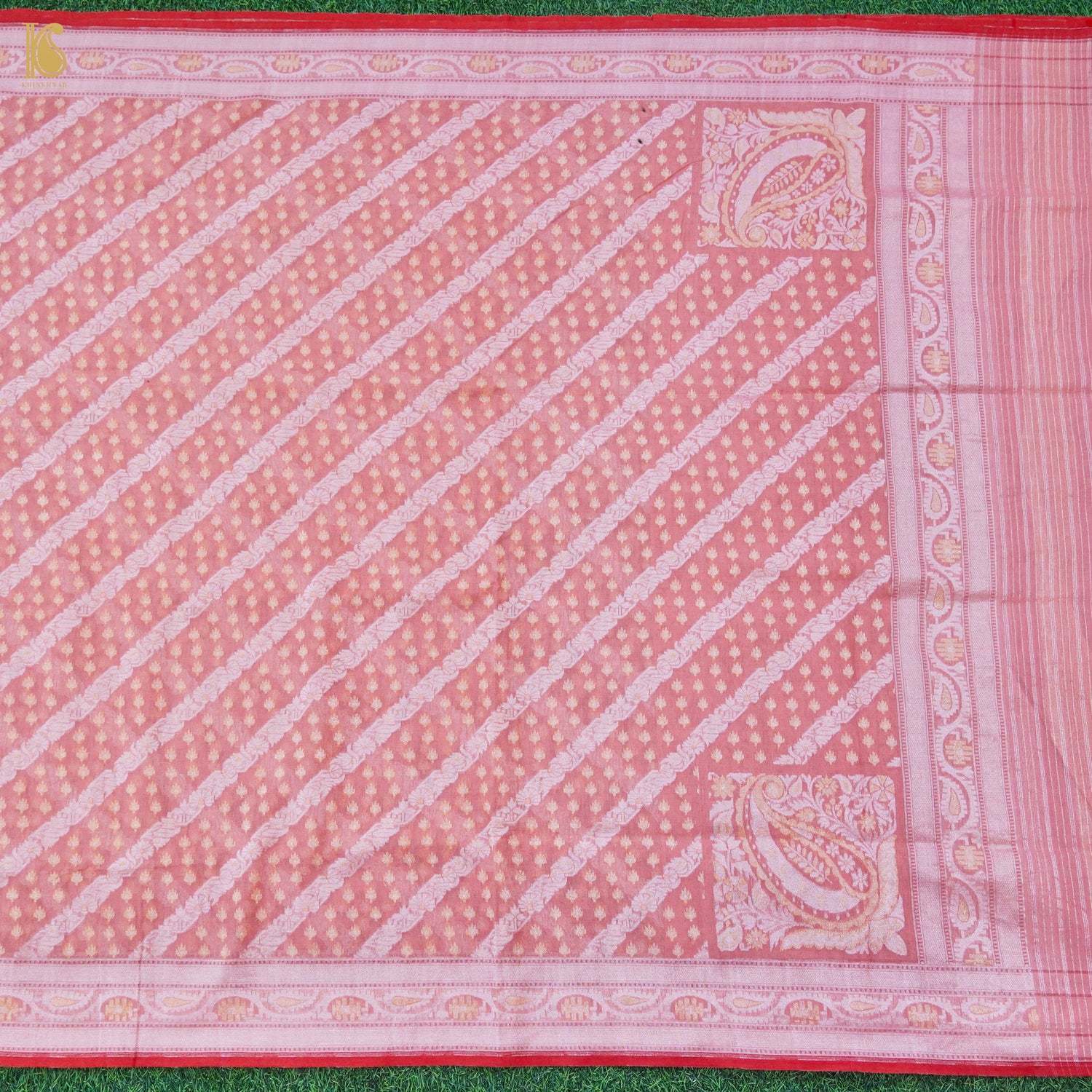 Banarasi Cotton Handloom Jamdani Ektara Saree