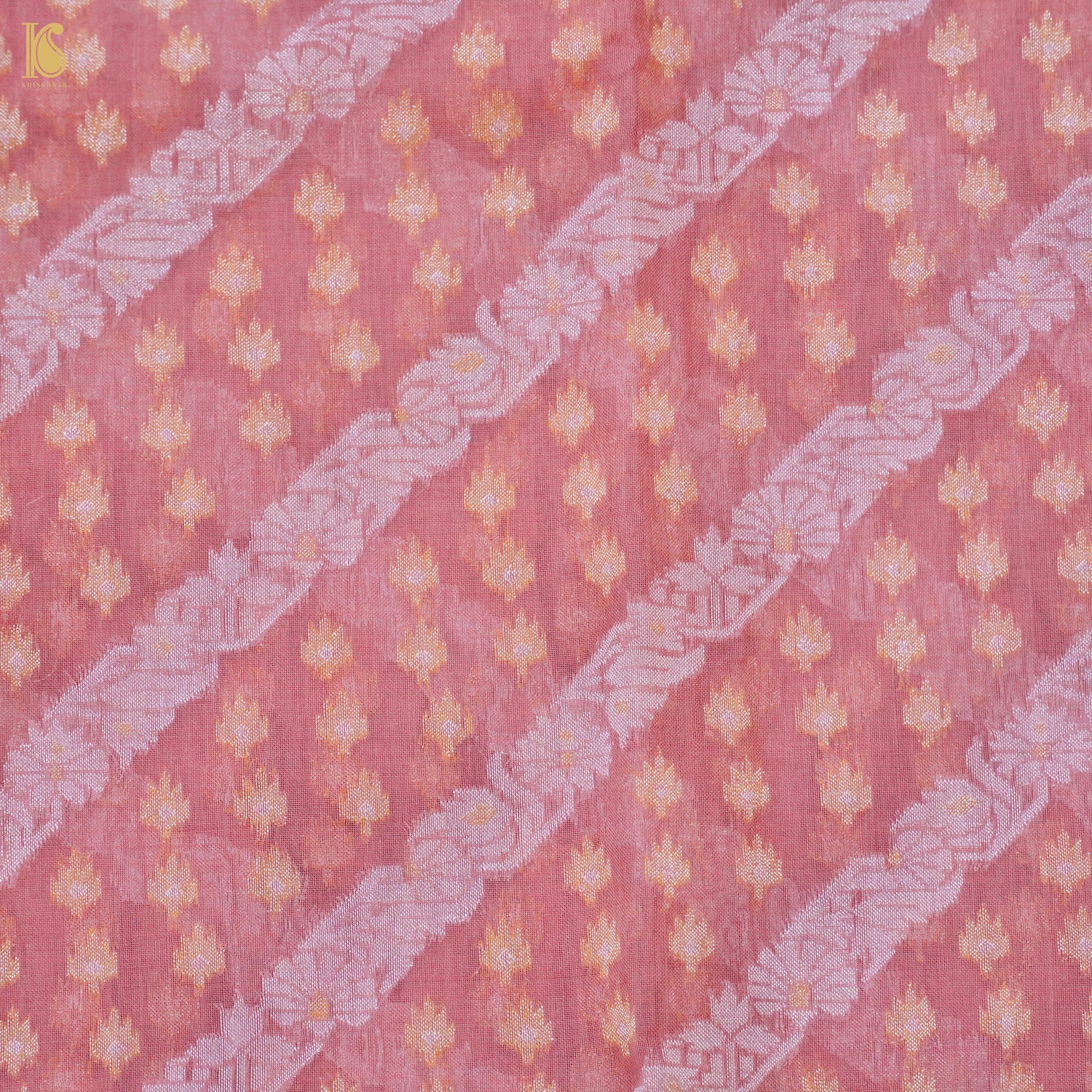 Banarasi Cotton Handloom Jamdani Ektara Saree