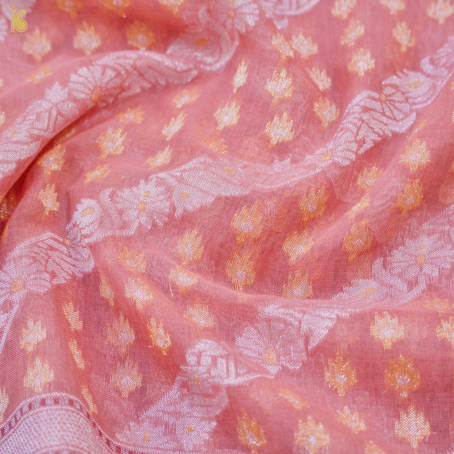 Banarasi Cotton Handloom Jamdani Ektara Saree