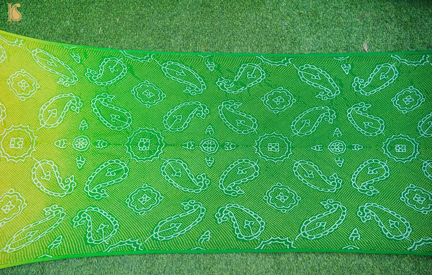Multicolor Banarasi Pure Georgette Bandhani Saree - Khinkhwab