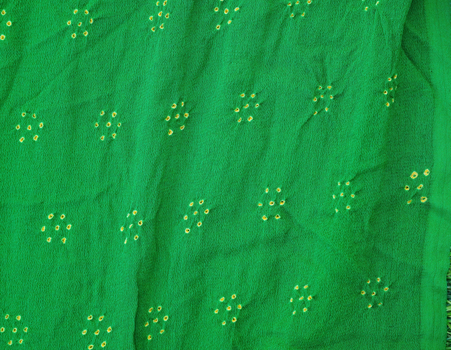 Multicolor Banarasi Pure Georgette Bandhani Saree - Khinkhwab