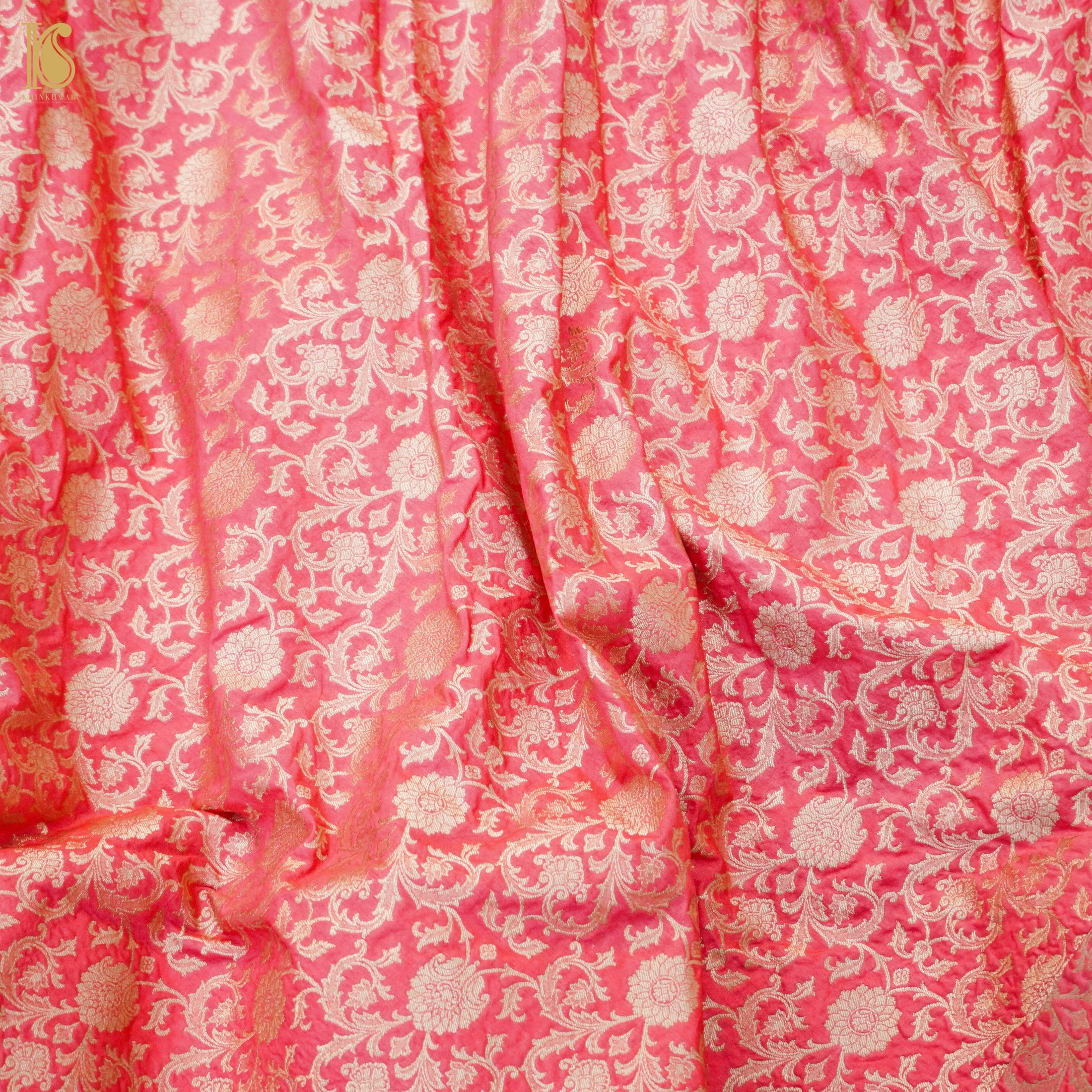 Froly Pink Soft Silk Banarasi Lehenga - Khinkhwab
