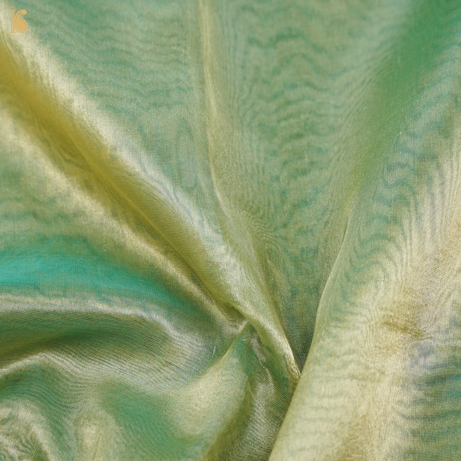 Norway Green Pure Tissue Silk Handwoven Banarasi Saree - Khinkhwab