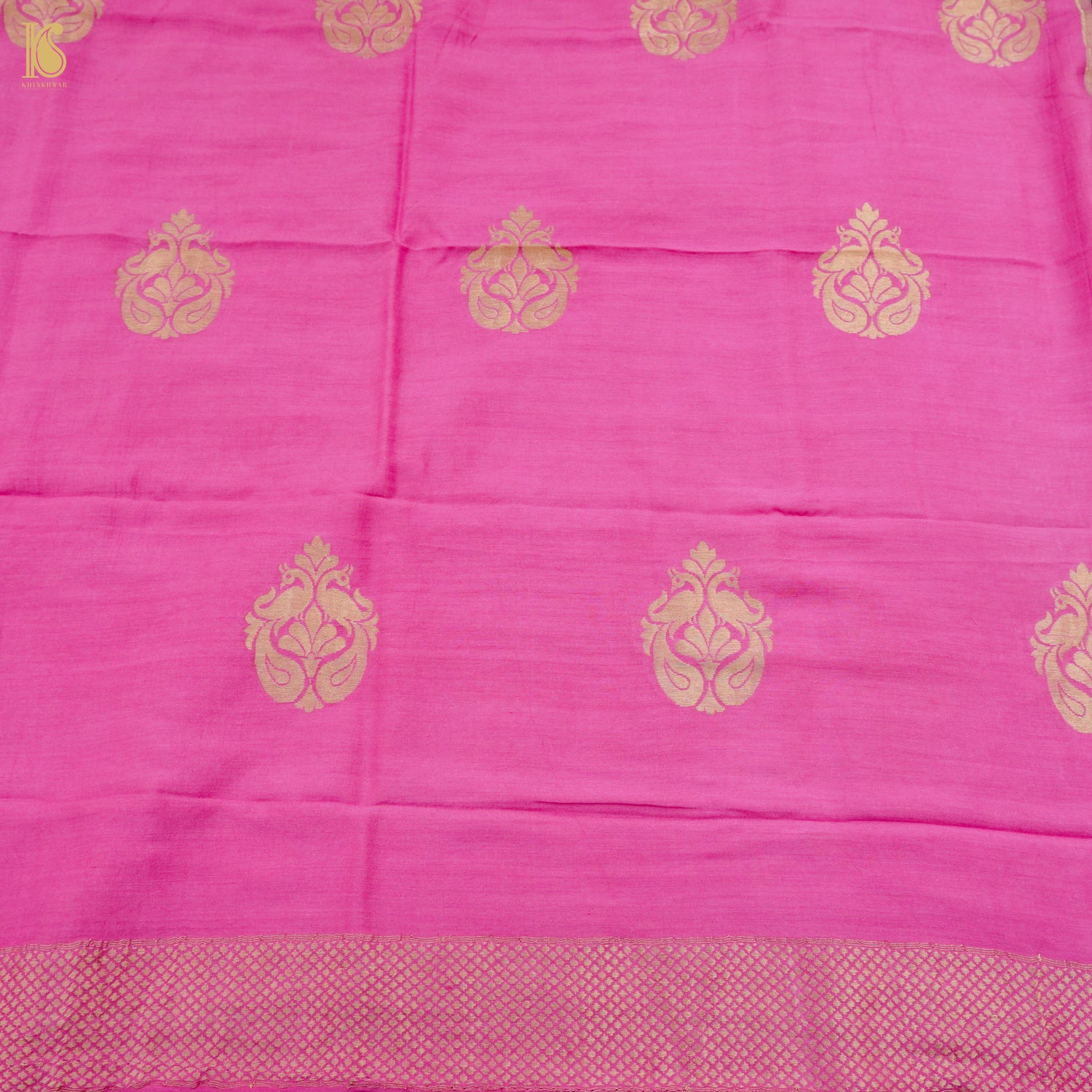 Pure Moonga Silk Handloom Banarasi Suit and Dupatta Set - Khinkhwab