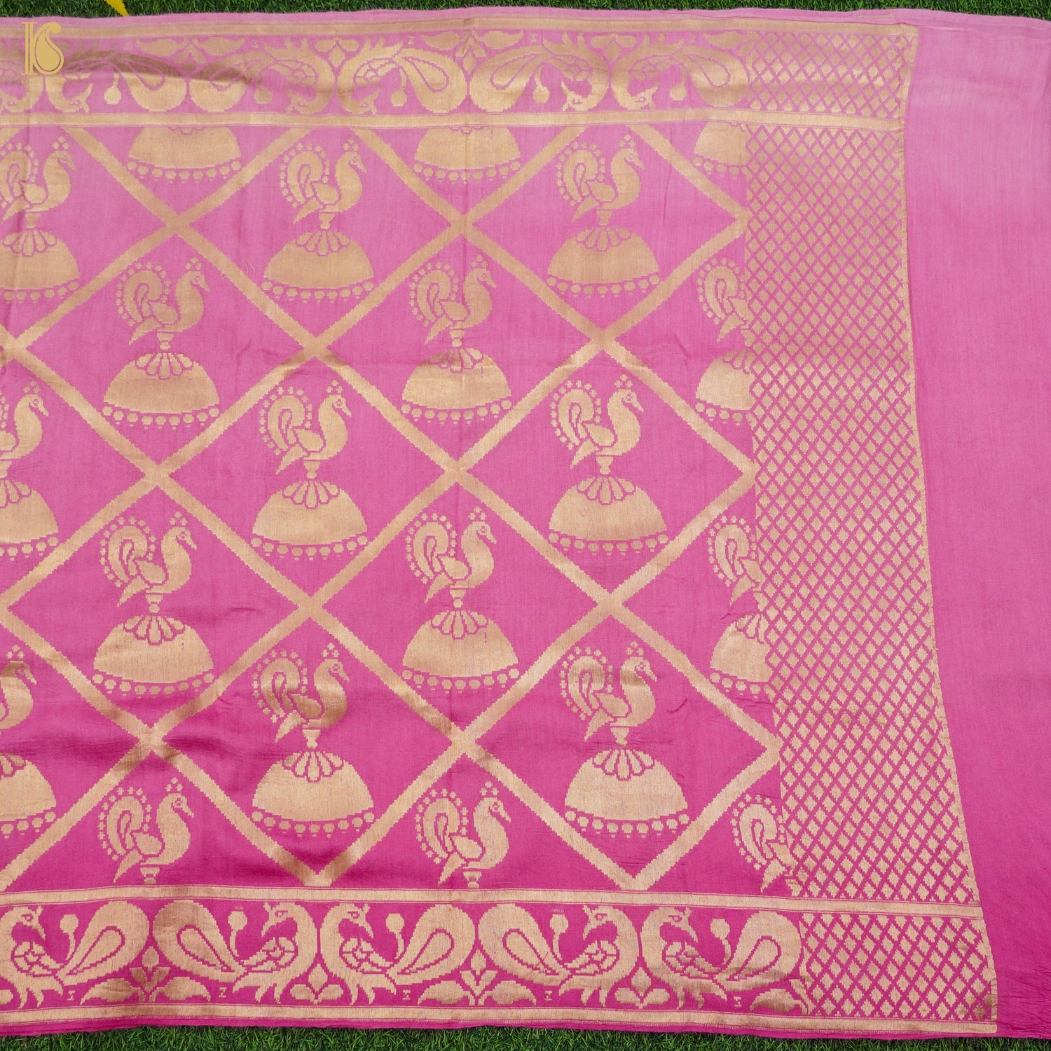 Pure Moonga Silk Handloom Banarasi Suit and Dupatta Set - Khinkhwab
