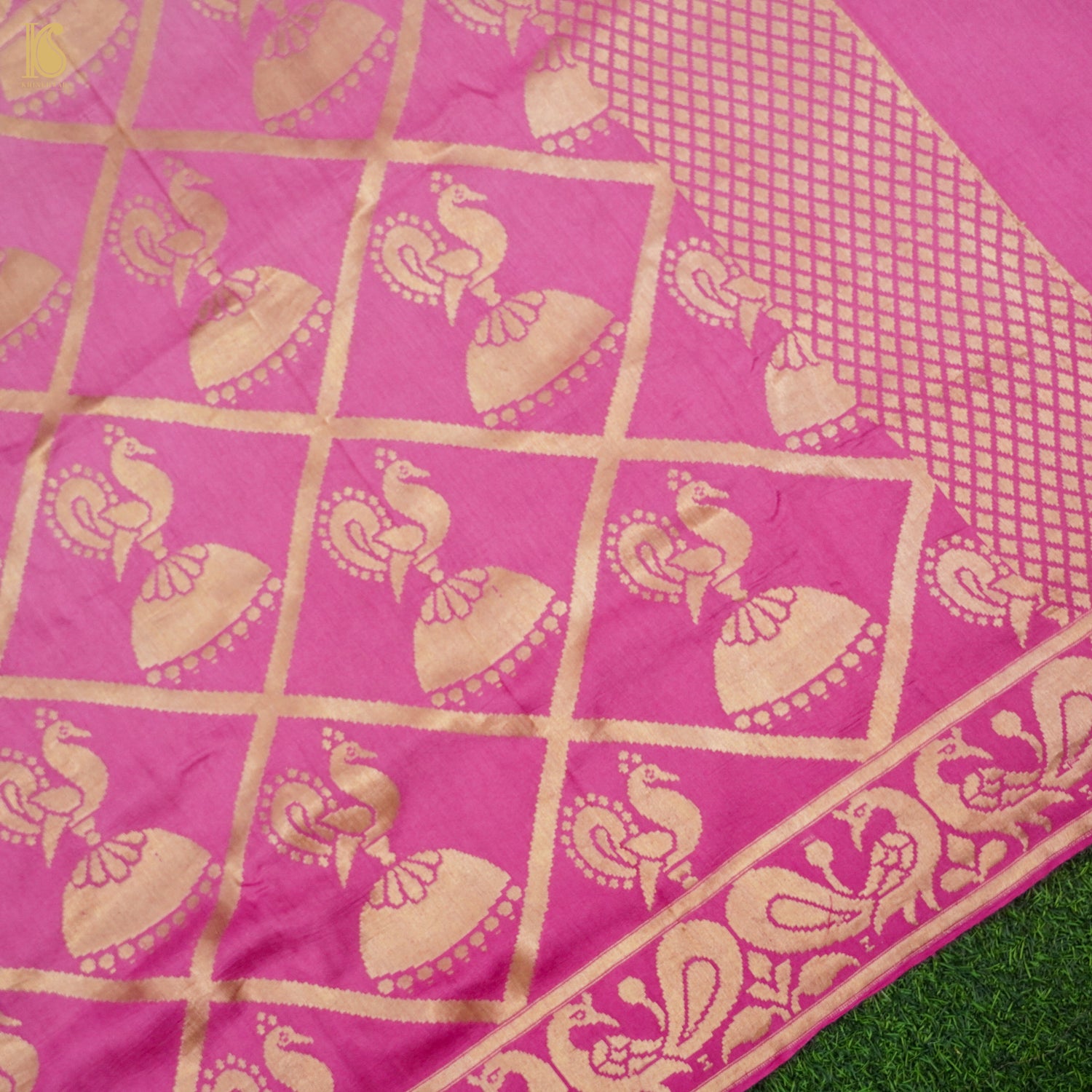 Pure Moonga Silk Handloom Banarasi Suit and Dupatta Set - Khinkhwab