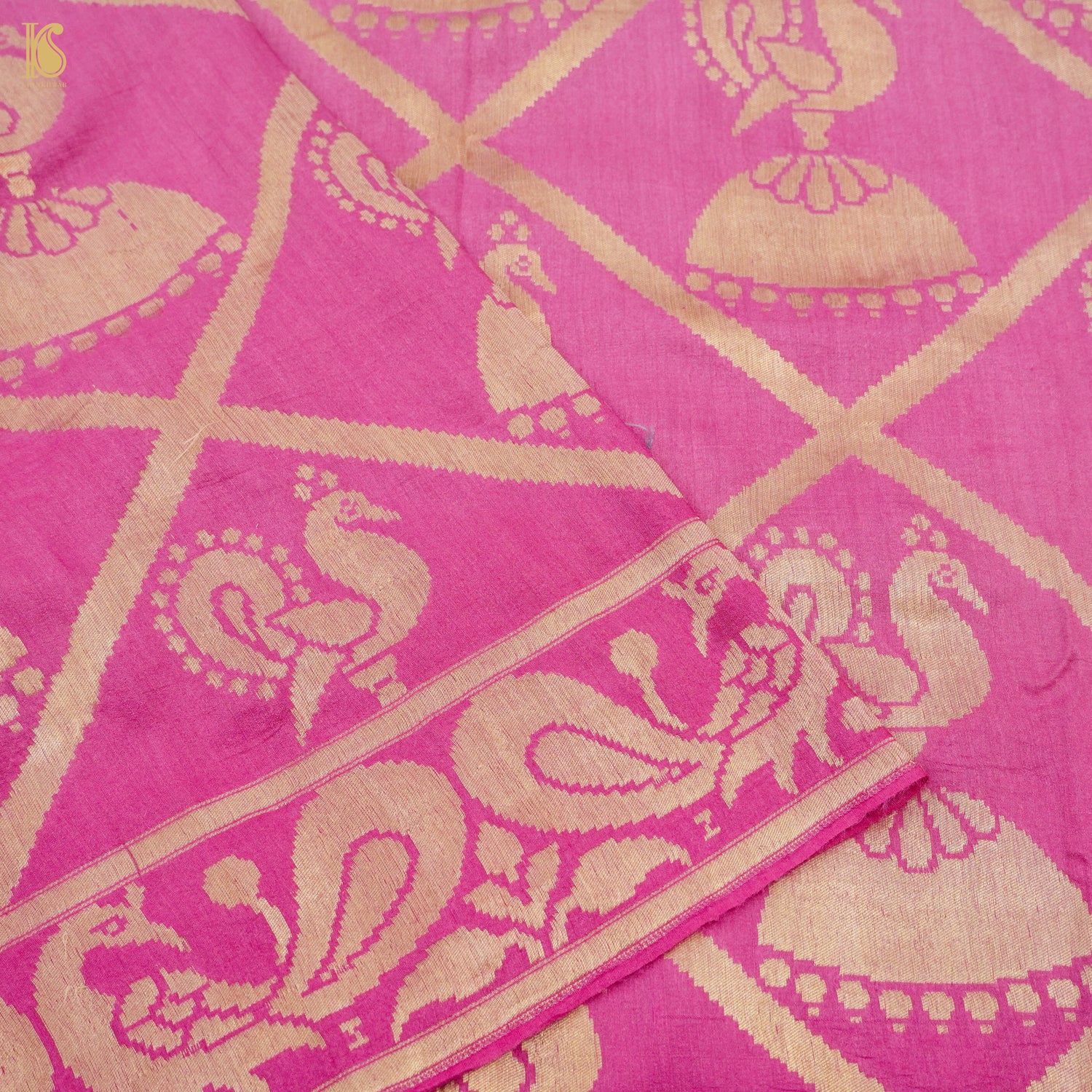 Pure Moonga Silk Handloom Banarasi Suit and Dupatta Set - Khinkhwab