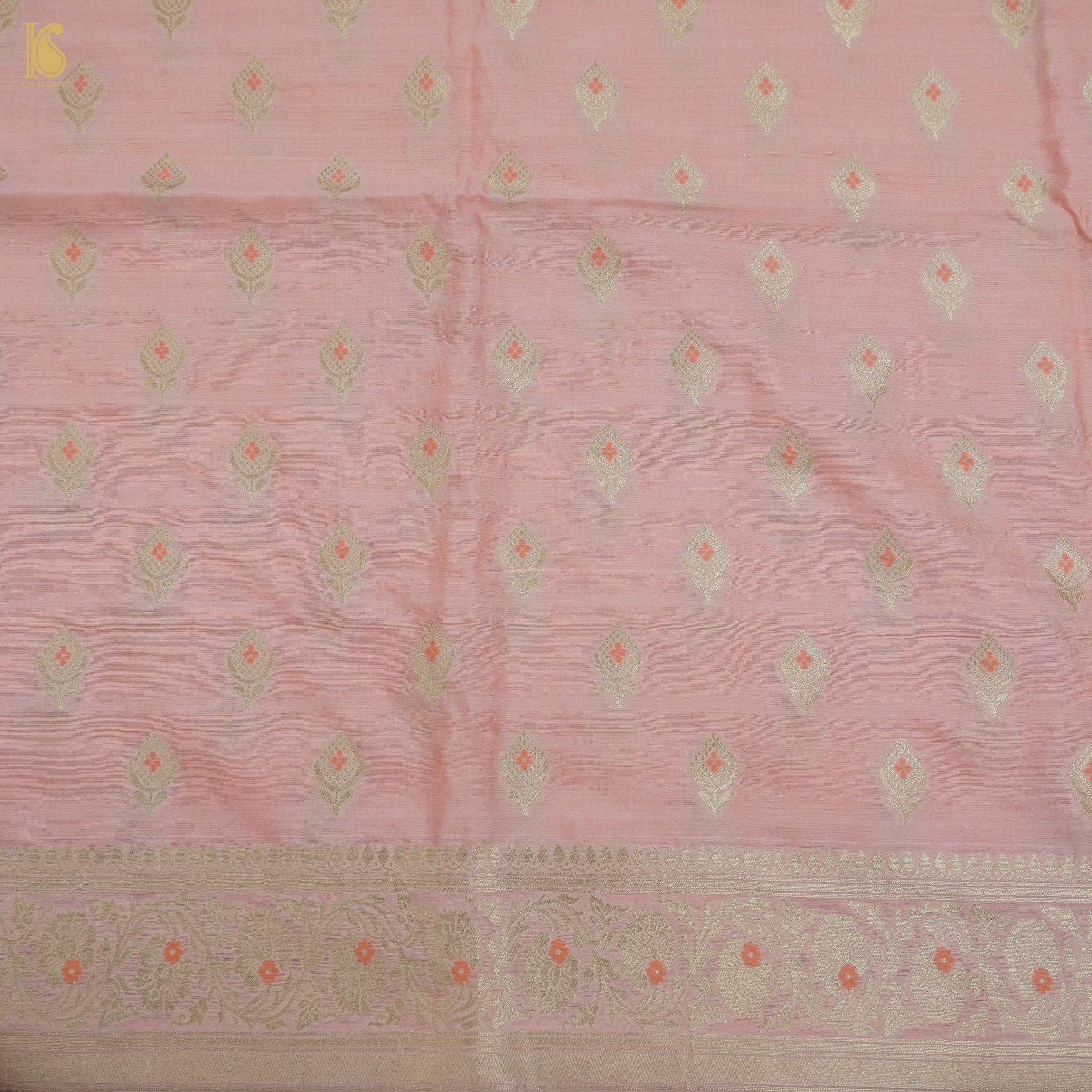 Pink Cotton Silk Meenakari Banarasi Suit Set - Khinkhwab