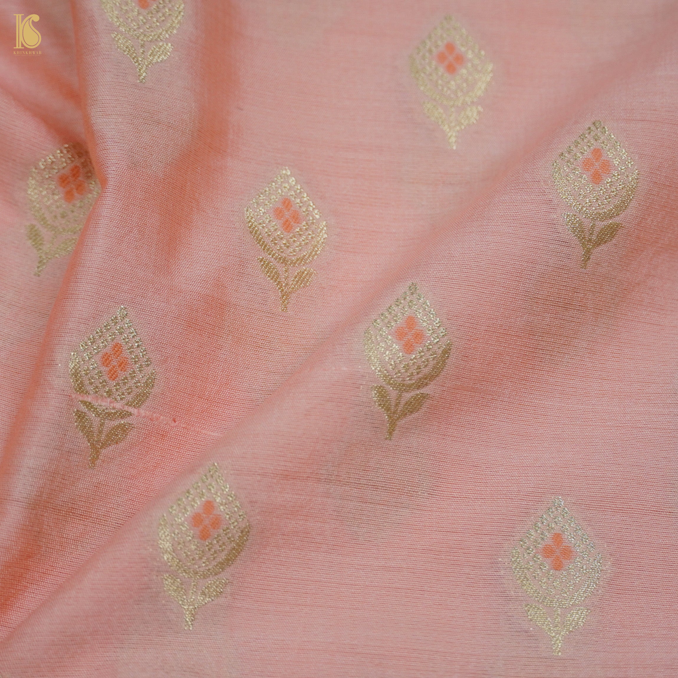 Pink Cotton Silk Meenakari Banarasi Suit Set - Khinkhwab