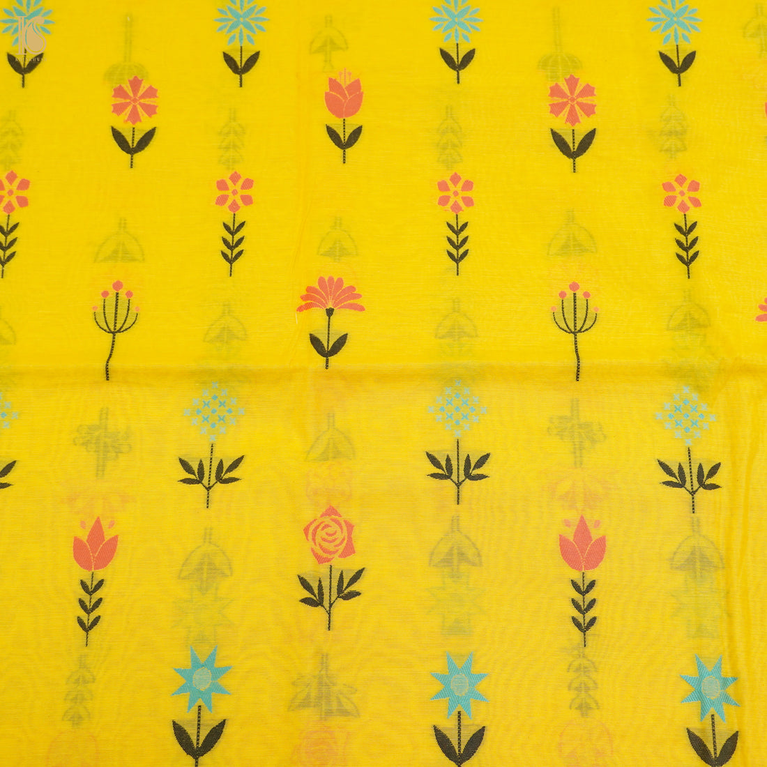 Yellow Pure Cotton Silk Banarasi Suit Set - Khinkhwab