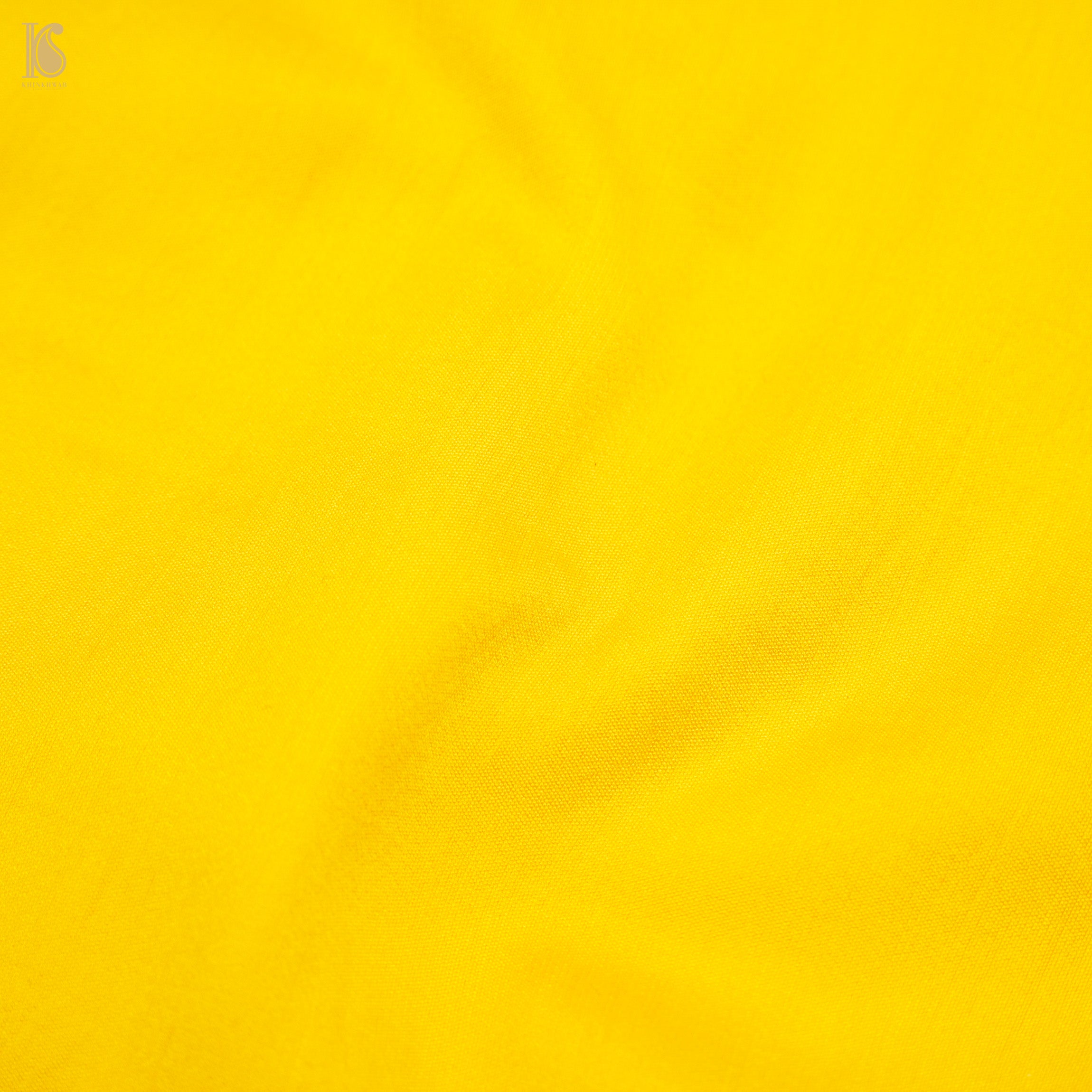 Yellow Pure Cotton Silk Banarasi Suit Set - Khinkhwab