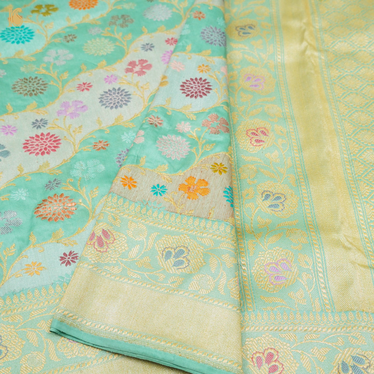 Handloom Banarasi Pure Katan Silk Rangkat Kadwa Meenakari Saree - Khinkhwab